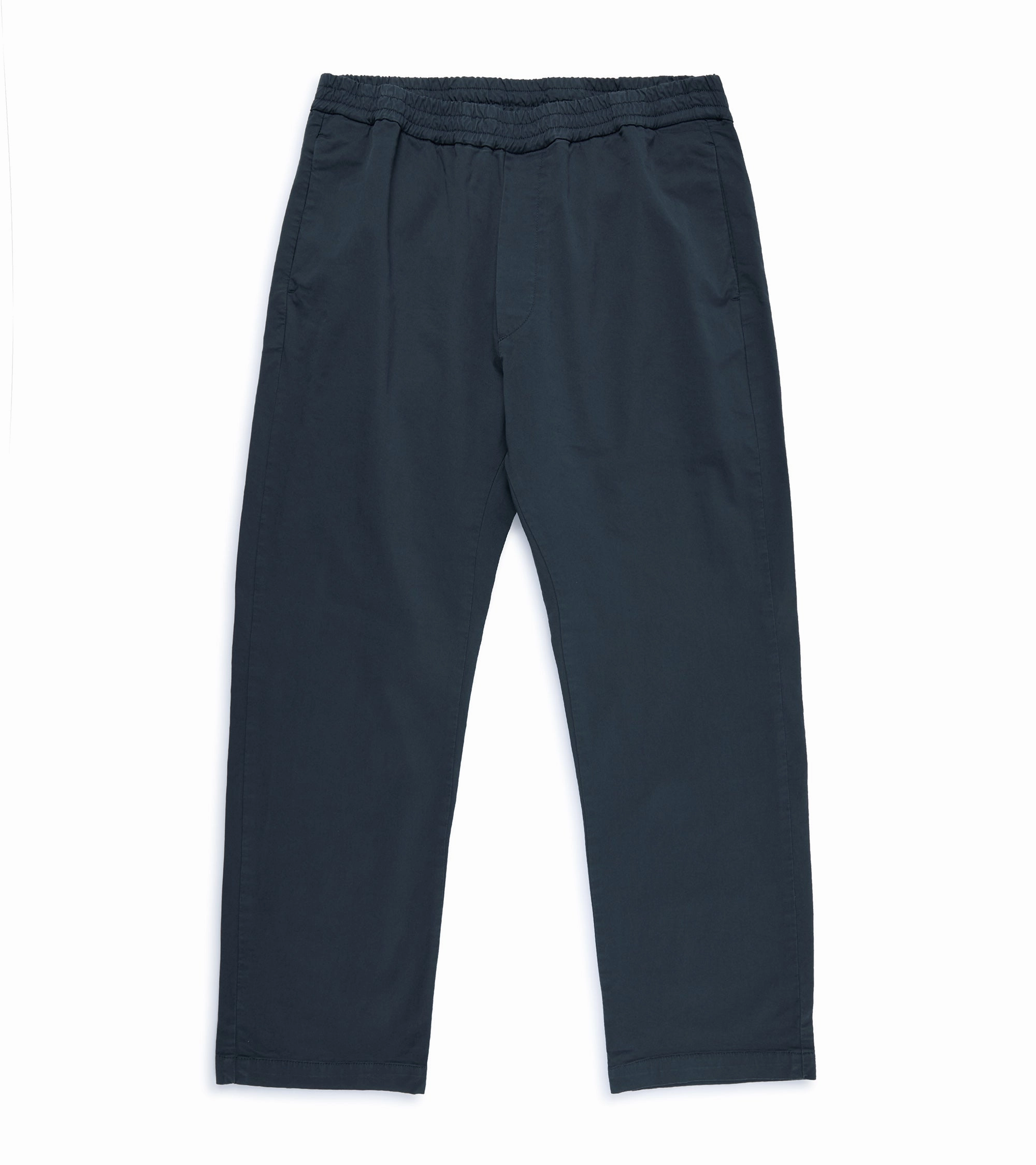 Barena Bativoga Trevo Cotton Twill Trousers: Navy Versatile Fit Tailored Wear