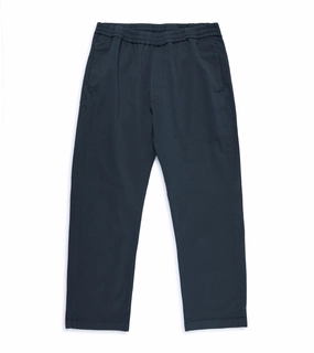 Barena Bativoga Trevo Cotton Twill Trousers: Navy Versatile Fit Tailored Wear