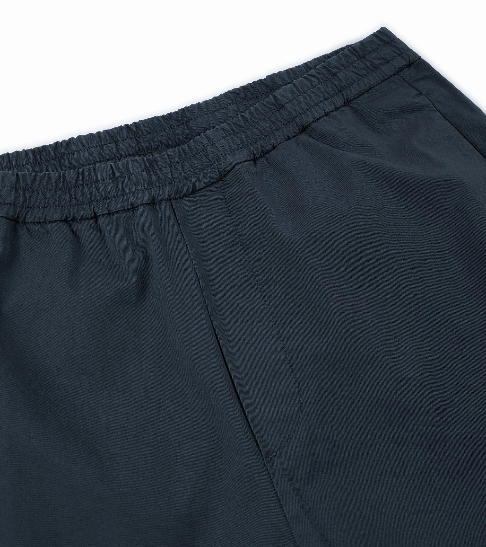 Barena Bativoga Trevo Cotton Twill Trousers: Navy Secure Cuff Design