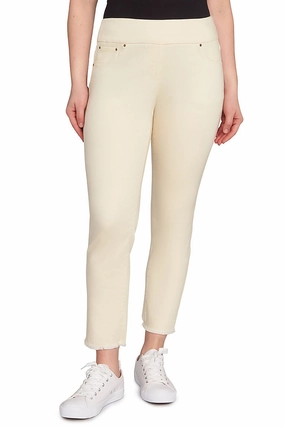 Tencel-Blend Denim Ankle Pant Four Way Stretch