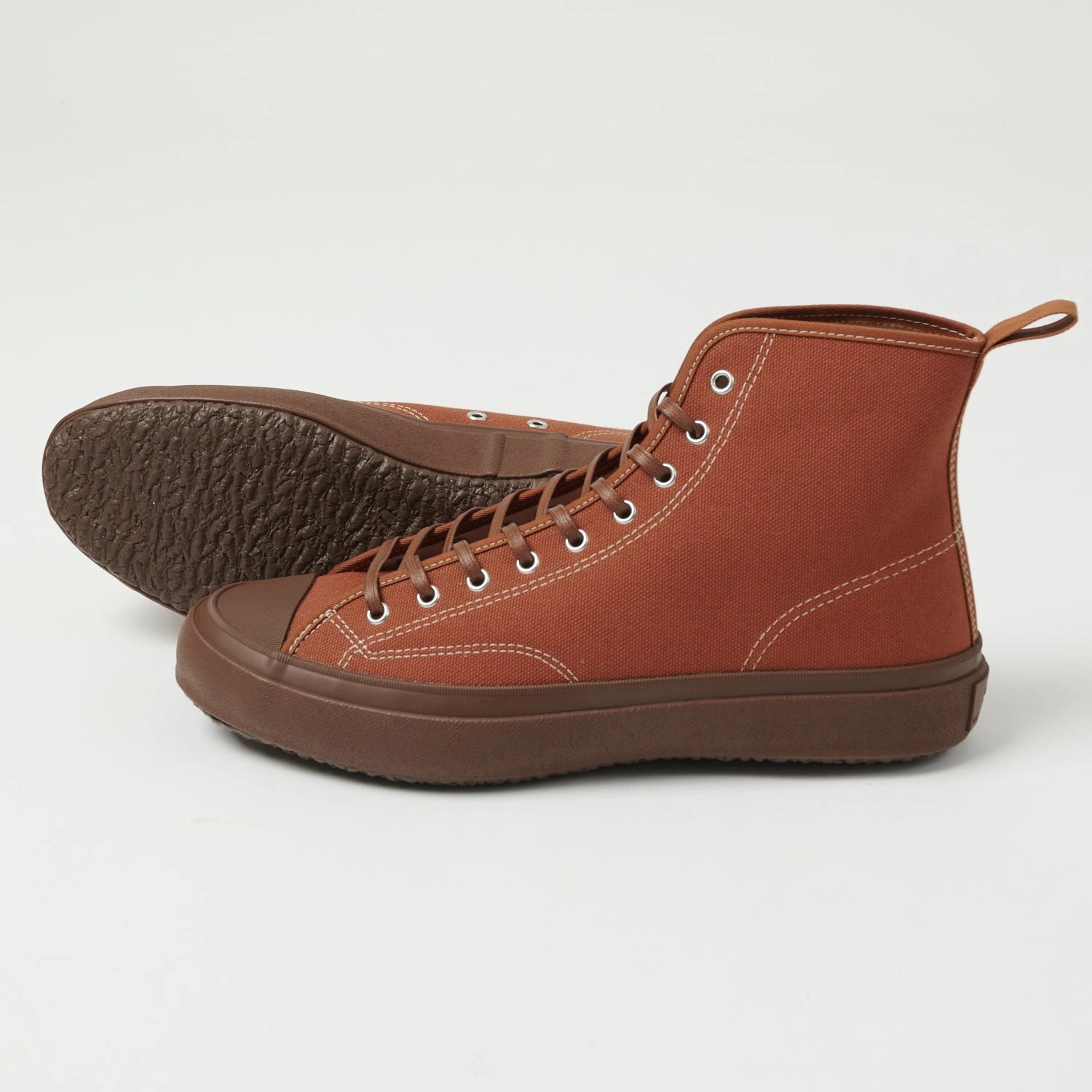 athletic style Adaptive Cushion Stack Moonstar 'Hibasket' Rubber Sole Hi-Top Sneaker - Brown