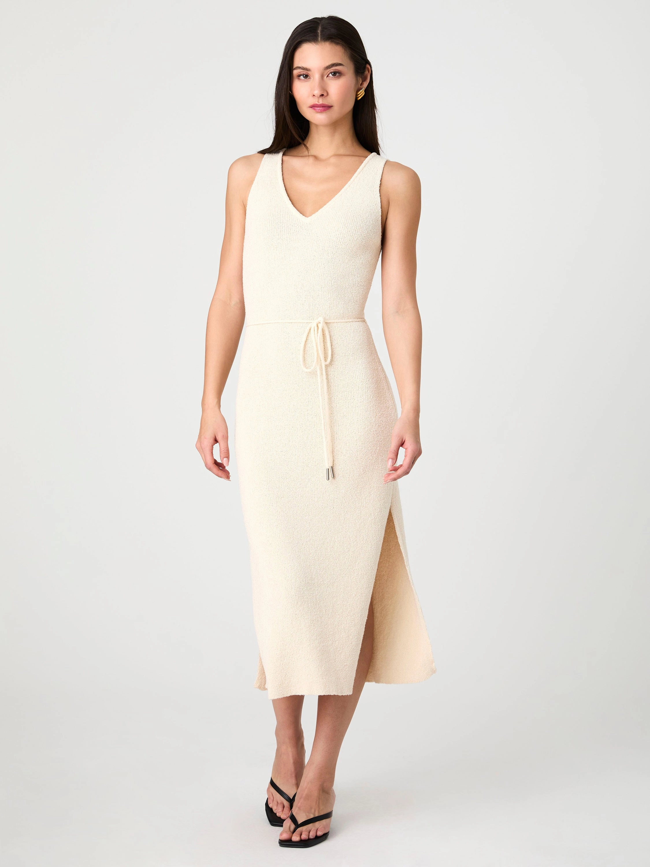 Runway-Ready Japan Line Terry Spun Midi Dress