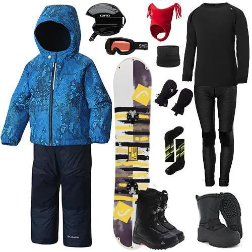 The Works Package - Toddler's Snowboard Breathable Mesh Panels Badge
