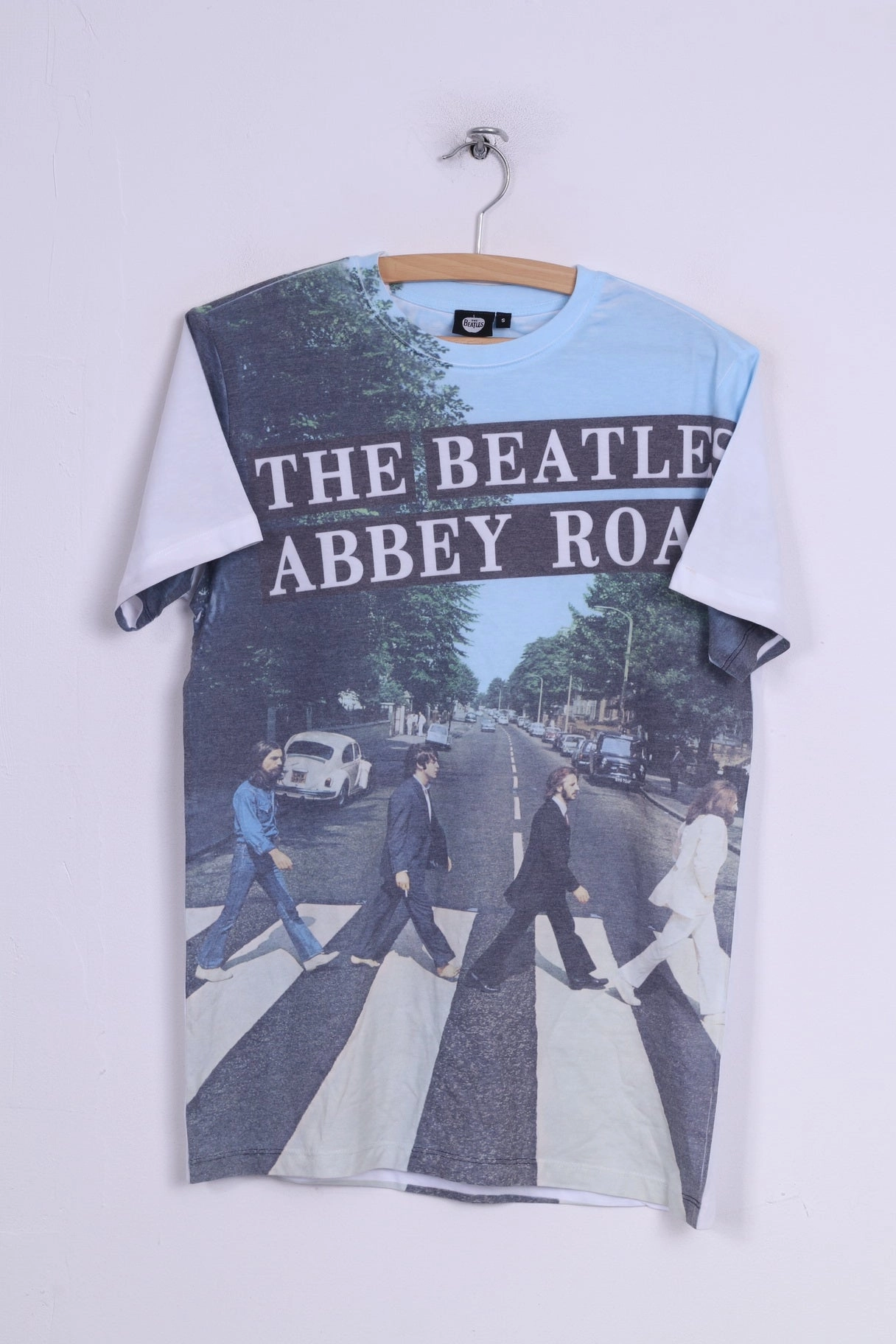 Low Impact Dye The Beatles Abbey Road Mens S T- Shirt Graphic Cotton Music Band 2015 Apple Corps