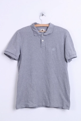 Slim Fit Design Light Comfort Pretty Green Mens S Polo Shirt Cotton Grey Sport Short Sleeve