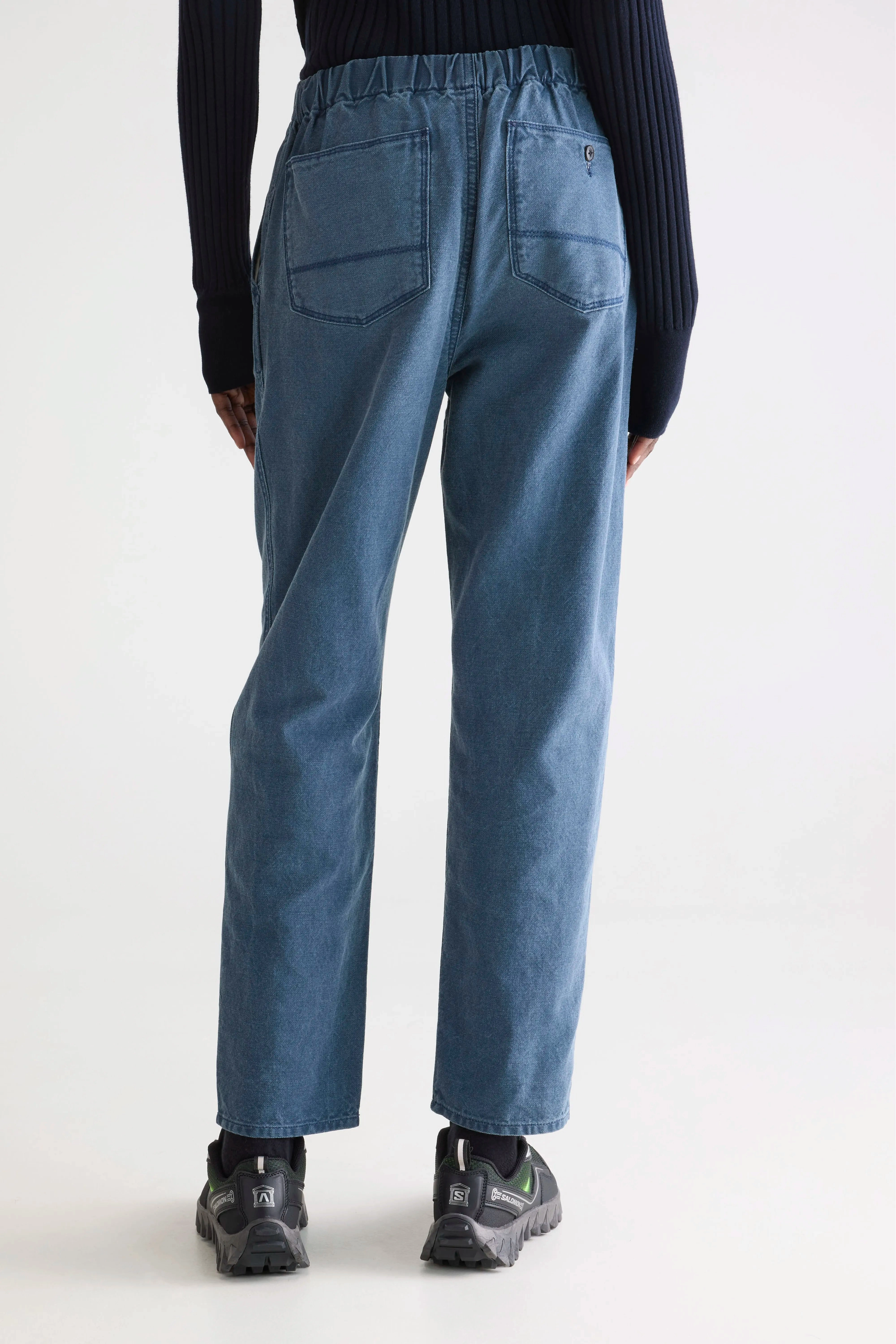 Pizzy relaxed trousers (252 / W / BLUES) Non Irritating Seams
