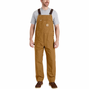 Sustainable Fabric Fashionable Design Men's Relaxed Fit Duck Bib 30" Overall