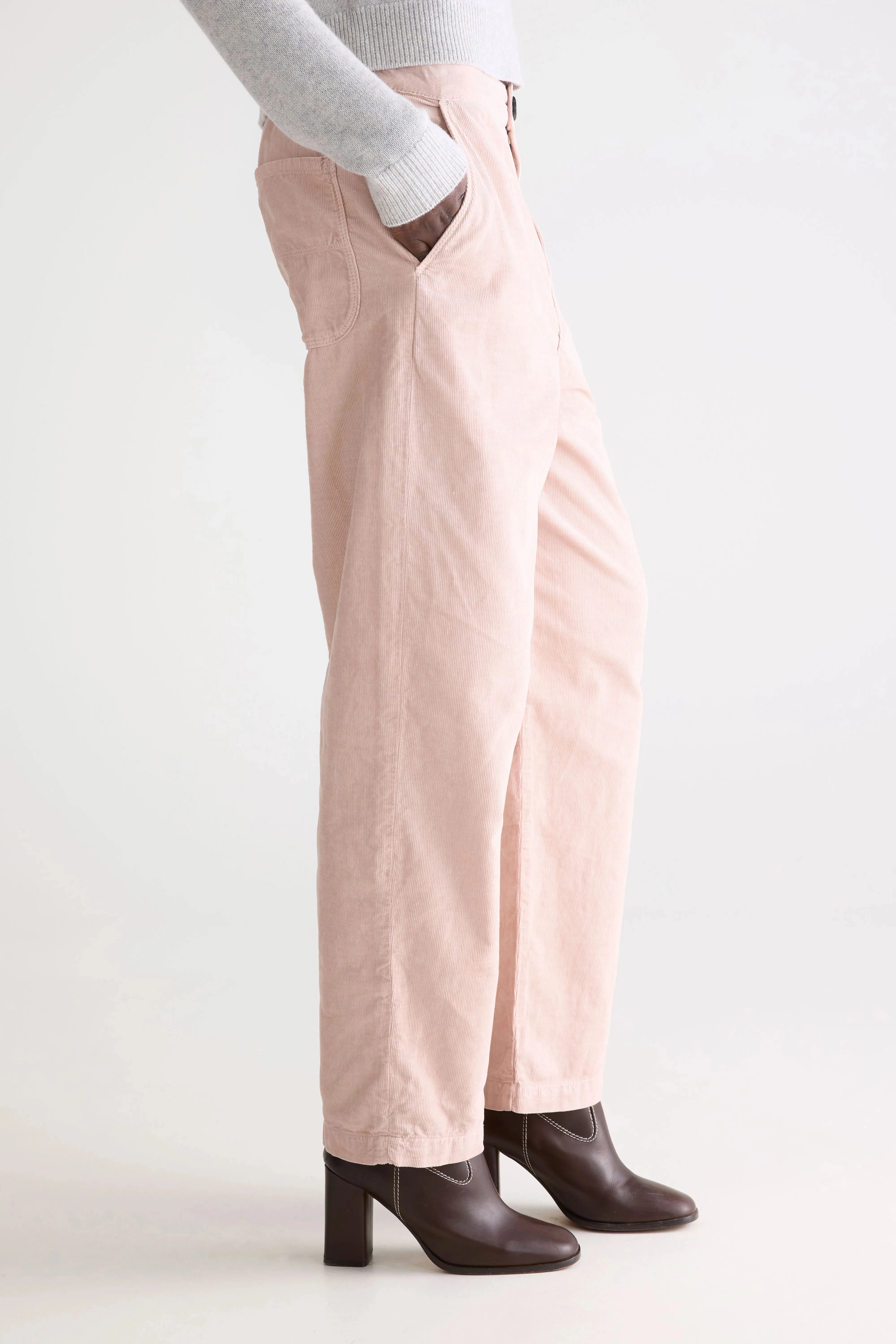 Pasop relaxed trousers (252 / W / MISTY) Durable Stitching Layered Comfort