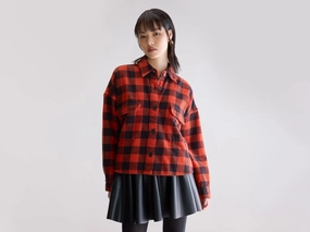 Wyat checked overshirt (252 / W / CHECK C) Trendy Vibes Logo Design