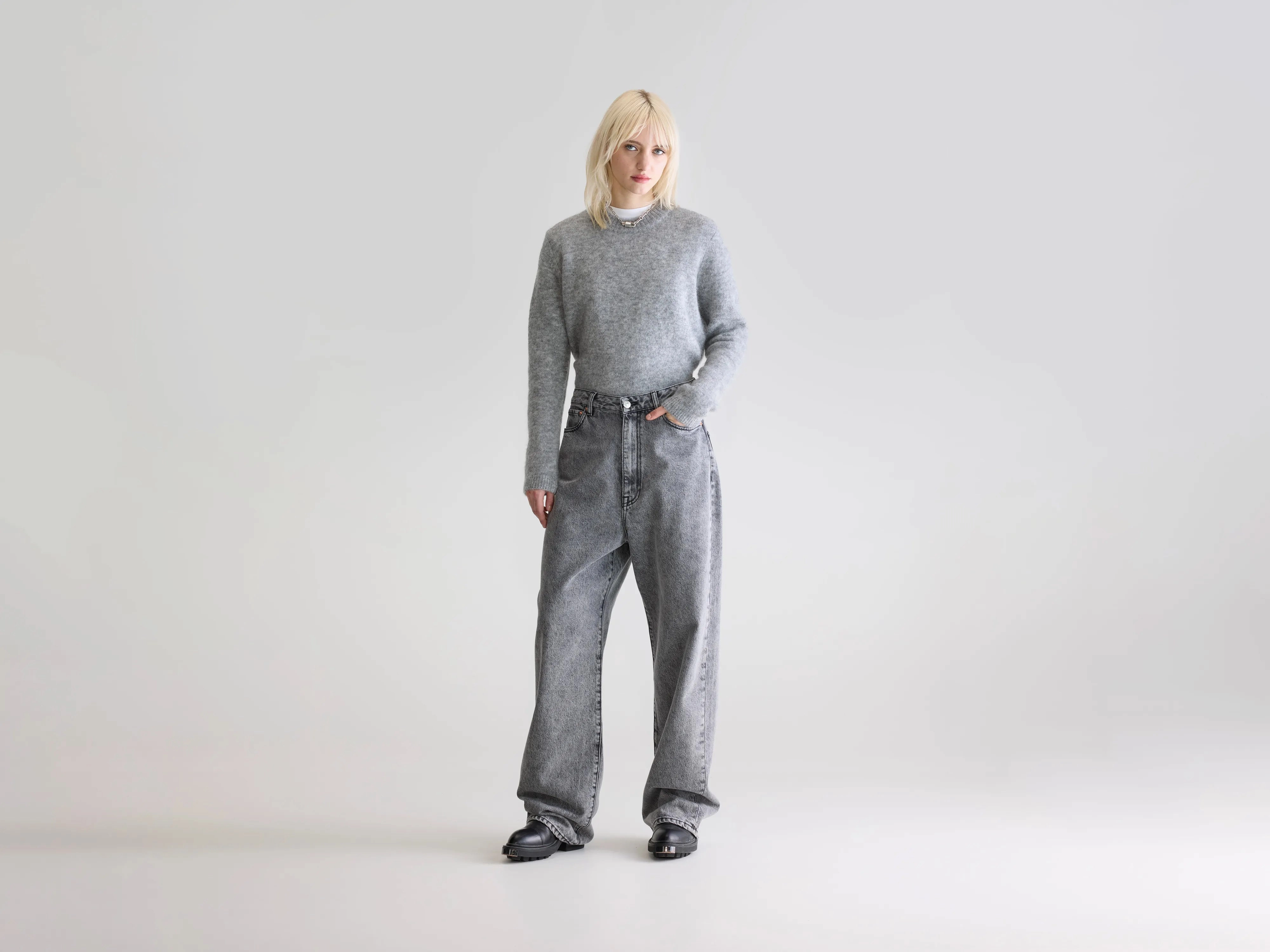 Denim N. 68 baggy jeans (252 / W / BLACK STONE) Spring Attire Leisure Wear