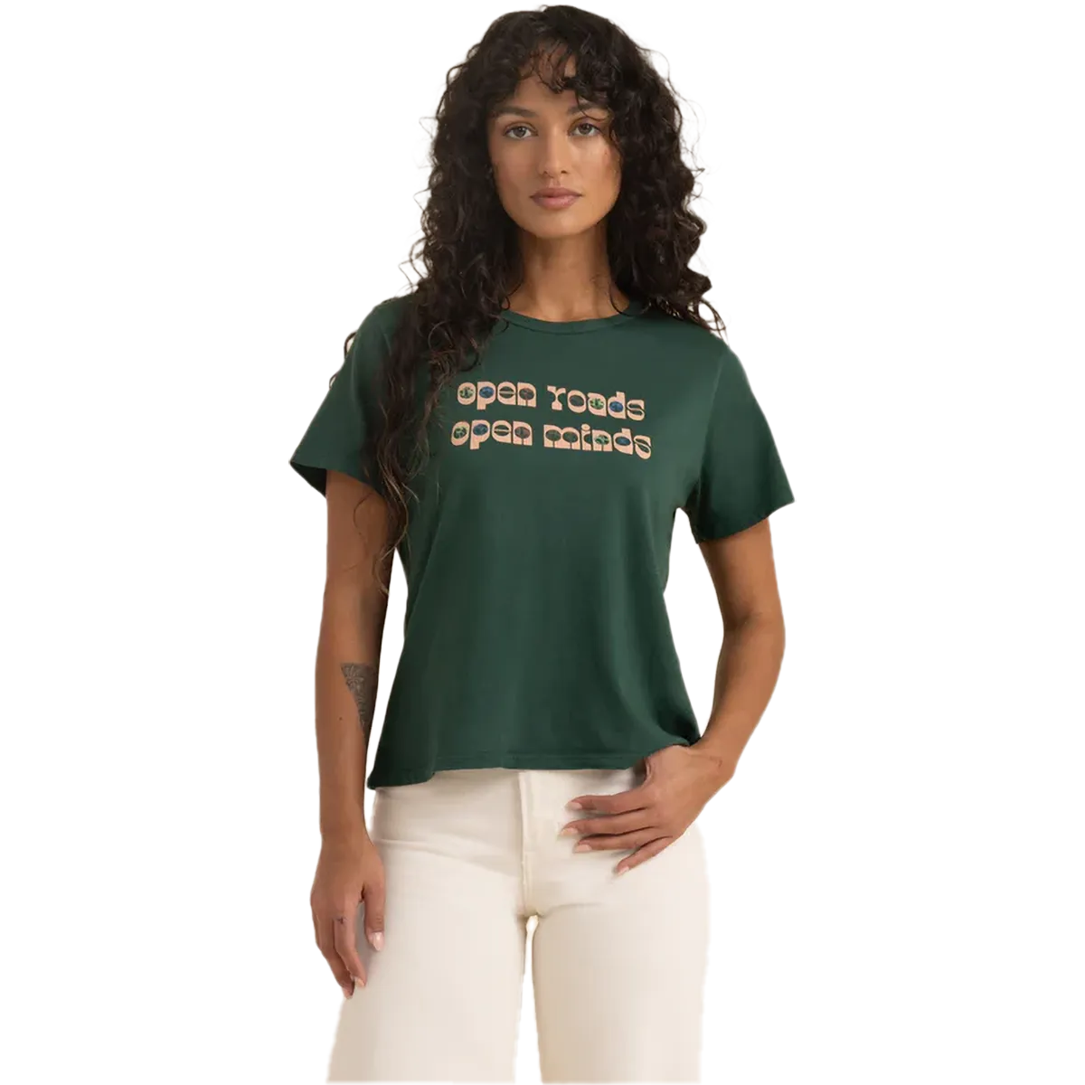 Breathable Comfort Wear Seasonal Fashion Women's Open Roads Everyday Tee
