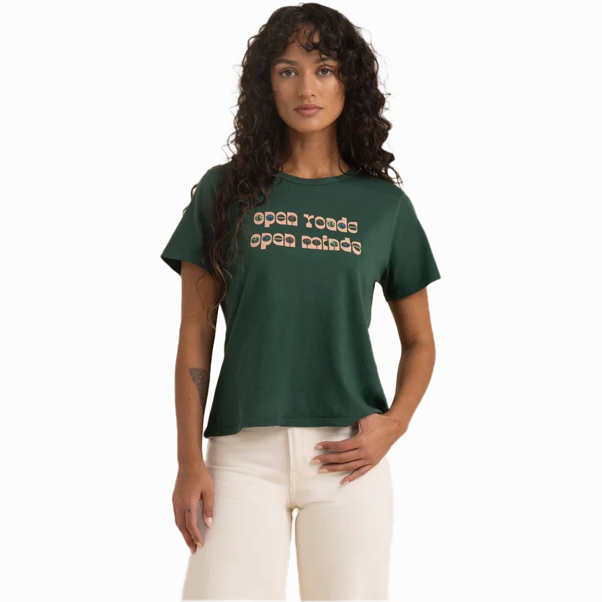 Active Outfit Style Effortless Comfort Design Women's Open Roads Everyday Tee