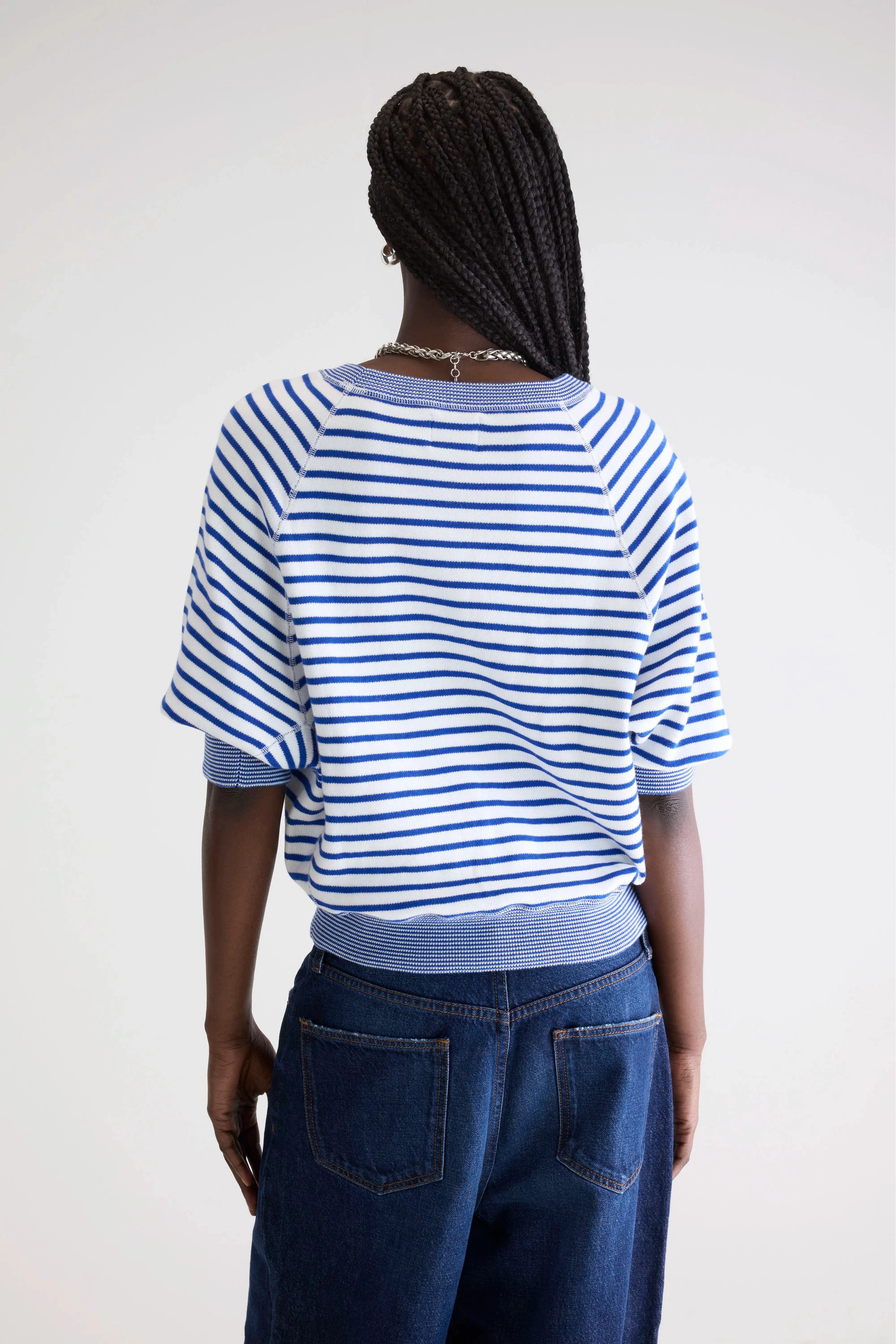 Anglet crew-neck sweater (242 / W / STRIPE A) Relaxed Layer