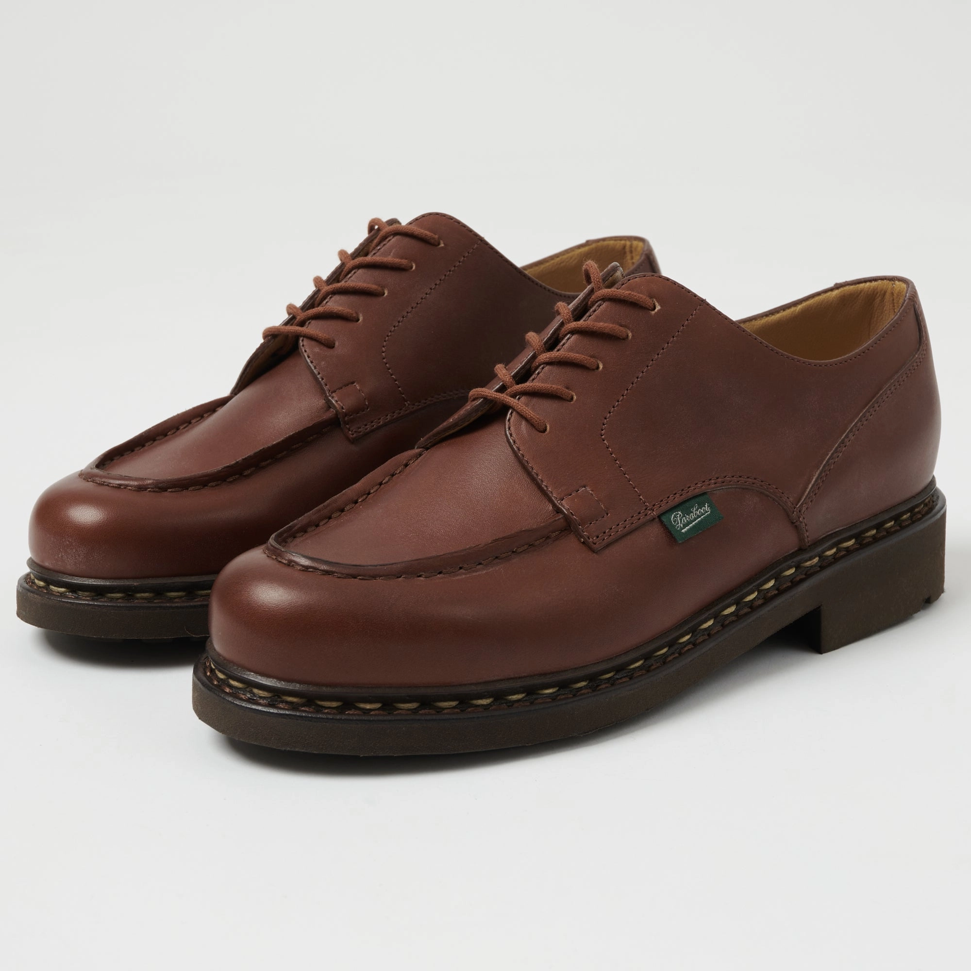 Paraboot Chambord Tex Shoe - Brown Lisse Marron Jog Step