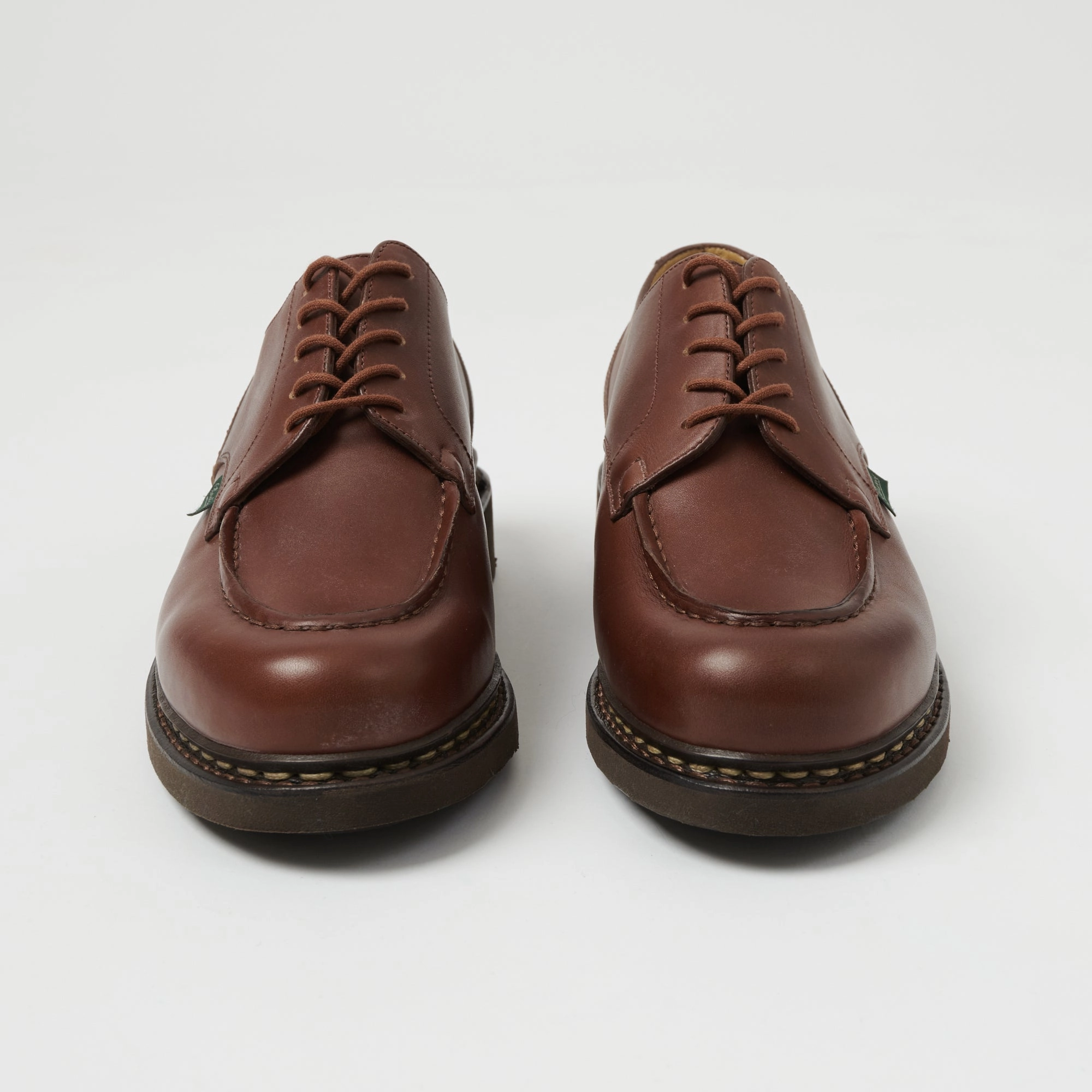 Paraboot Chambord Tex Shoe - Brown Lisse Marron Wash Safe Space Save