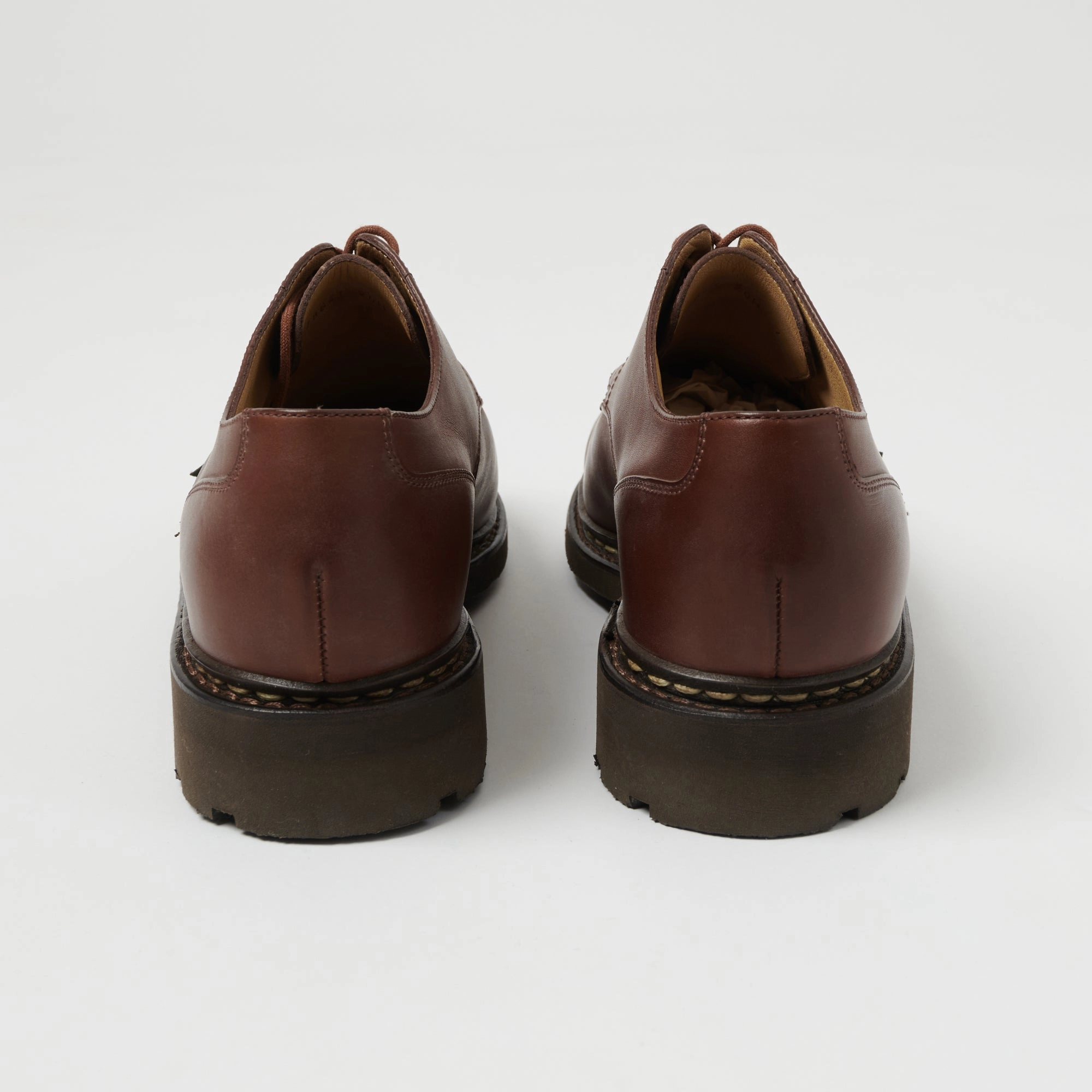 Paraboot Chambord Tex Shoe - Brown Lisse Marron Easy Fit Flats Harbor Day
