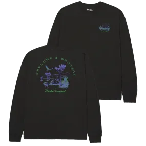 Abstract print Light and Soft National Park Welcome Long Sleeve Tee