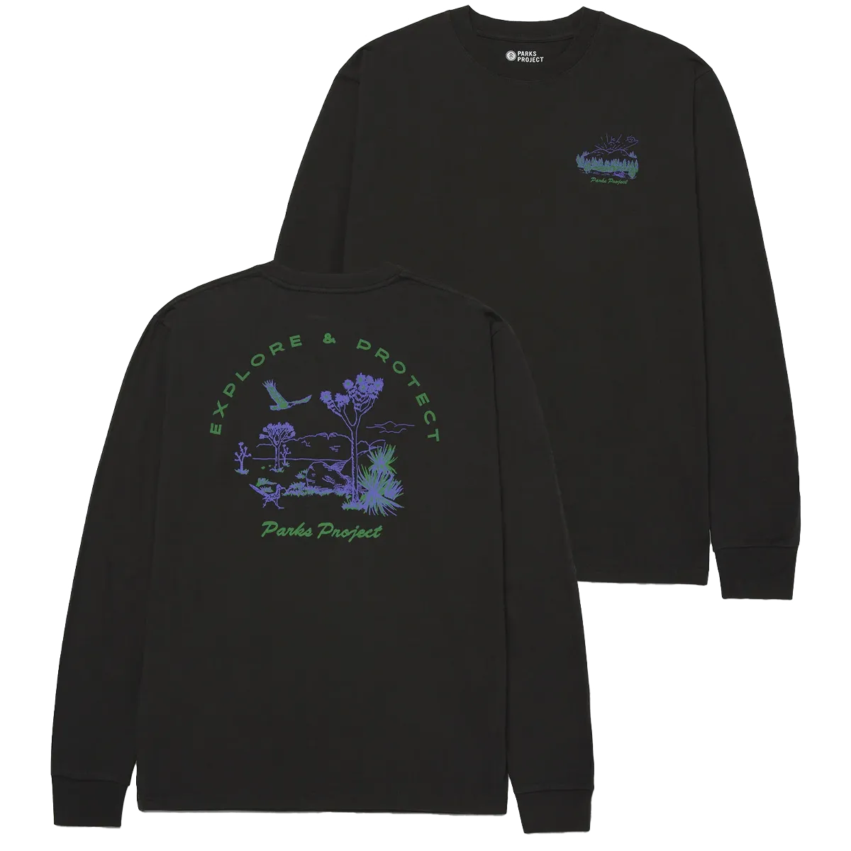 Easy Look Quick Dry Fabric National Park Welcome Long Sleeve Tee