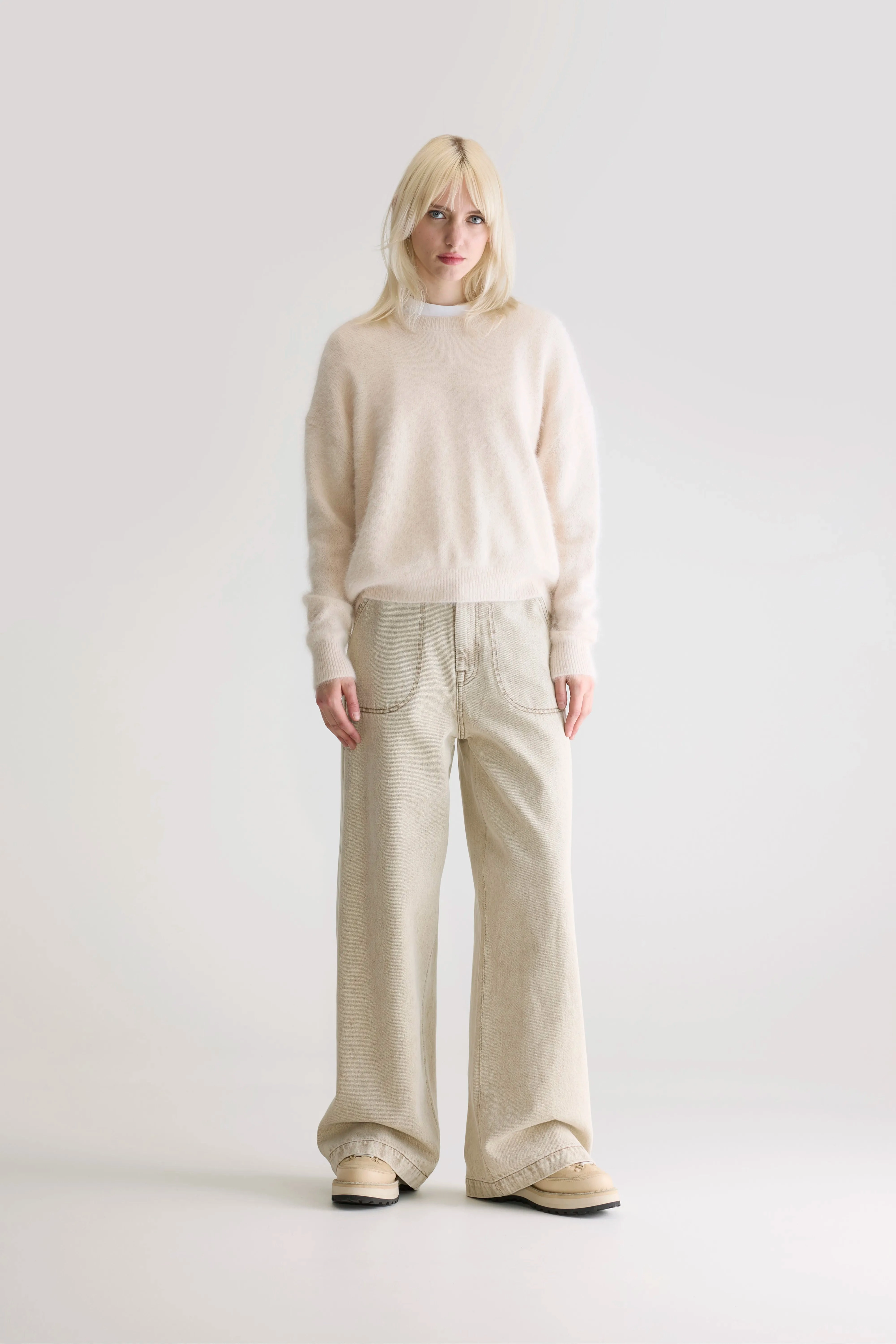 NonIrritating Seams Datus angora-blend sweater (252 / W / PARCHEMIN)