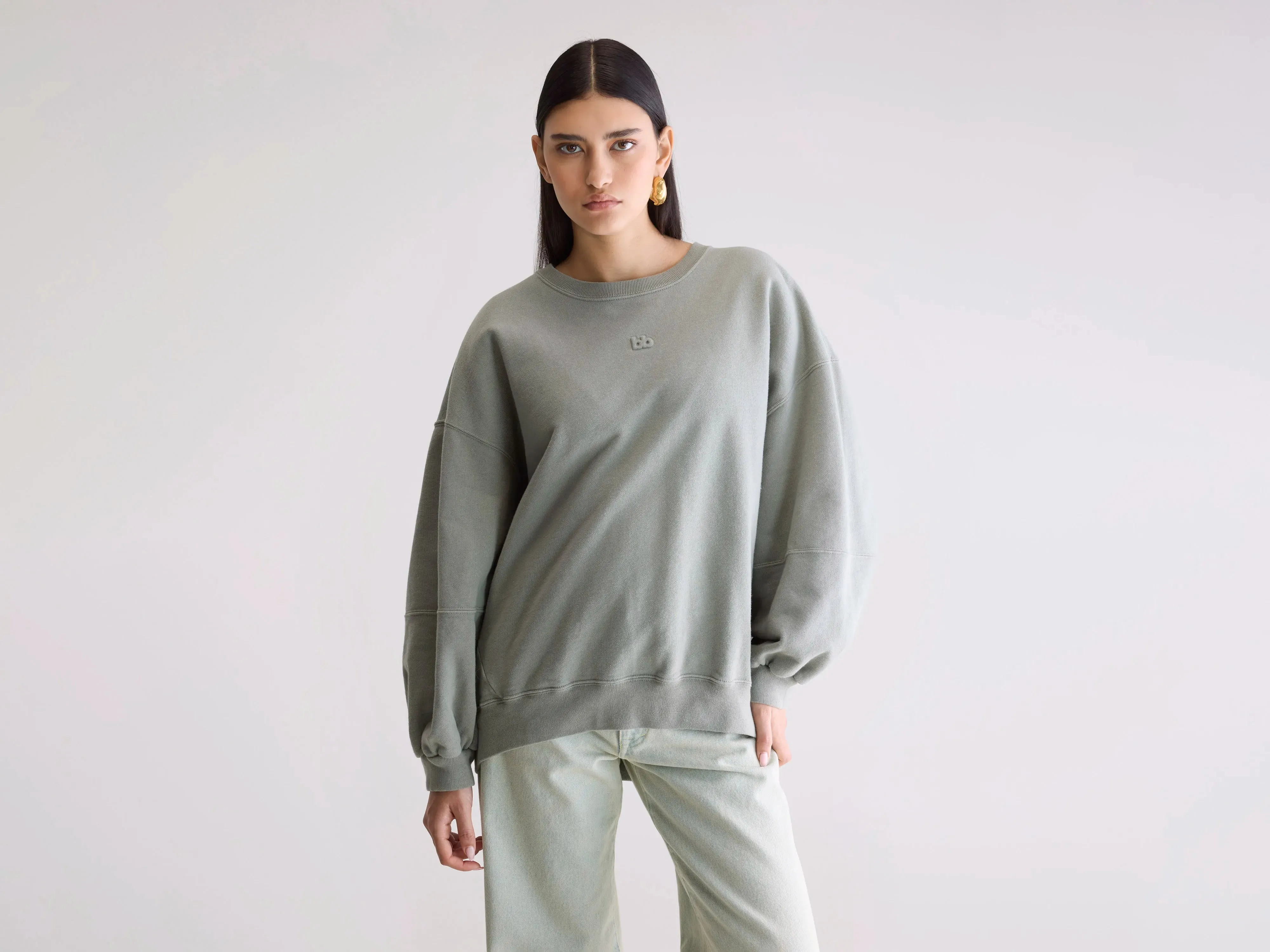 All Day Comfort Fit Quick Drying Fit Trig crewneck sweatshirt (252 / W / MERCURY)