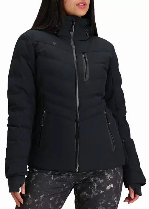 Subtle Layers Smooth Zipper Action Obermeyer Cosima Down Jacket