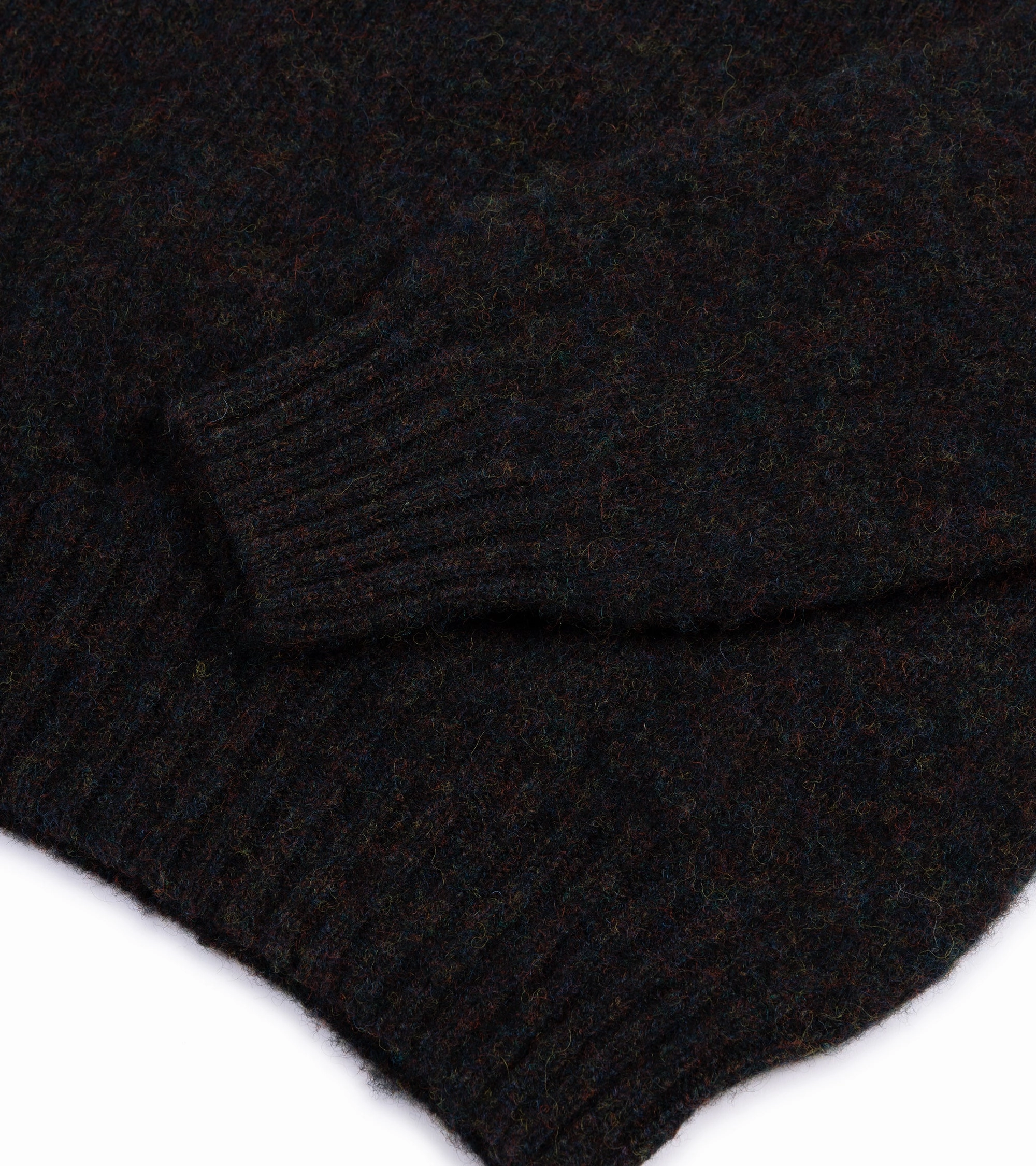 Trunk Goswell Brushed Lambswool Crew Neck Sweater: Charcoal Soft Layer
