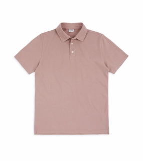 Trunk Moxon Short Sleeve Polo Shirt: Dusty Pink Business Event ComfortStretch Collar