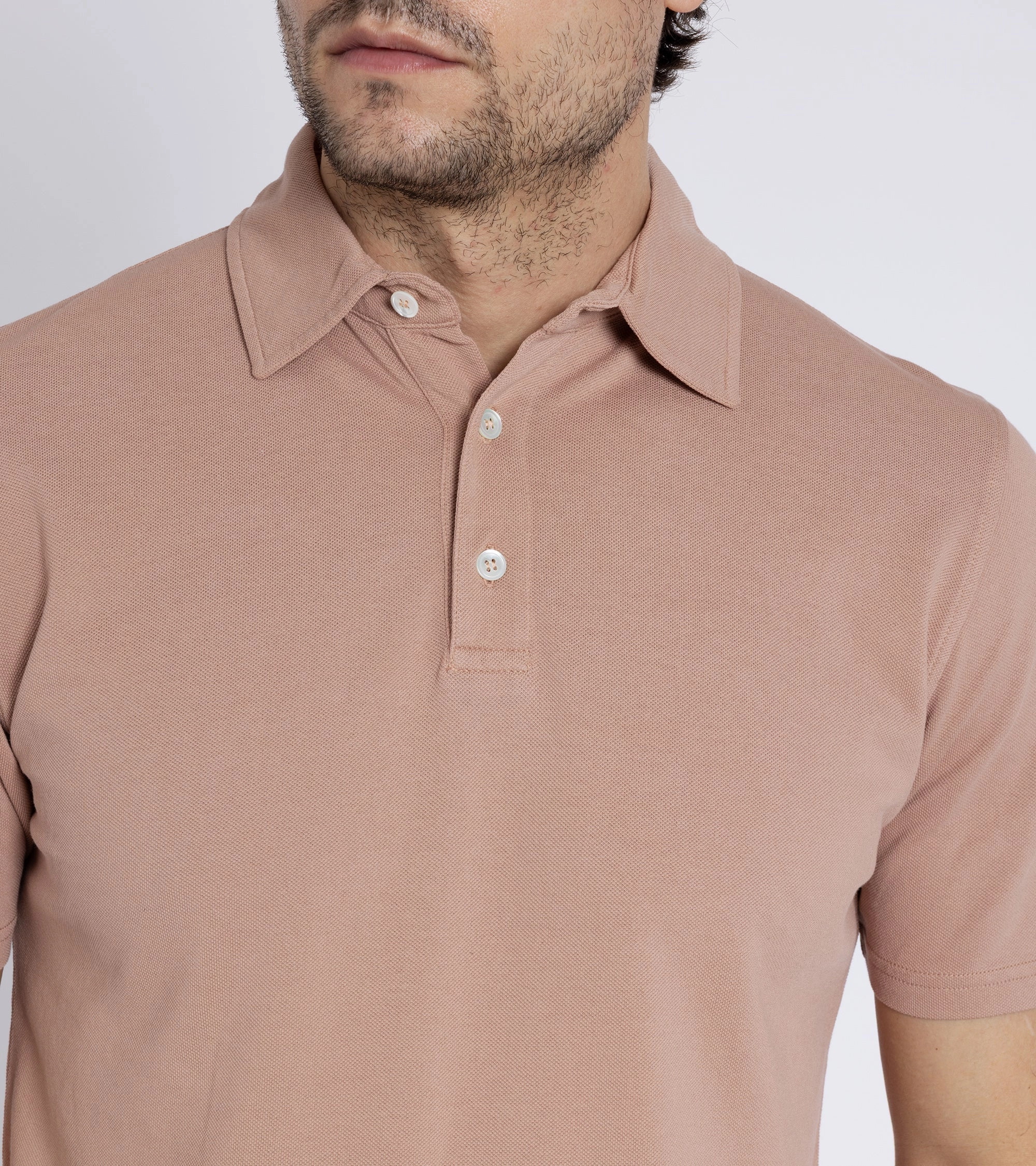 Club Style Trunk Moxon Short Sleeve Polo Shirt: Dusty Pink