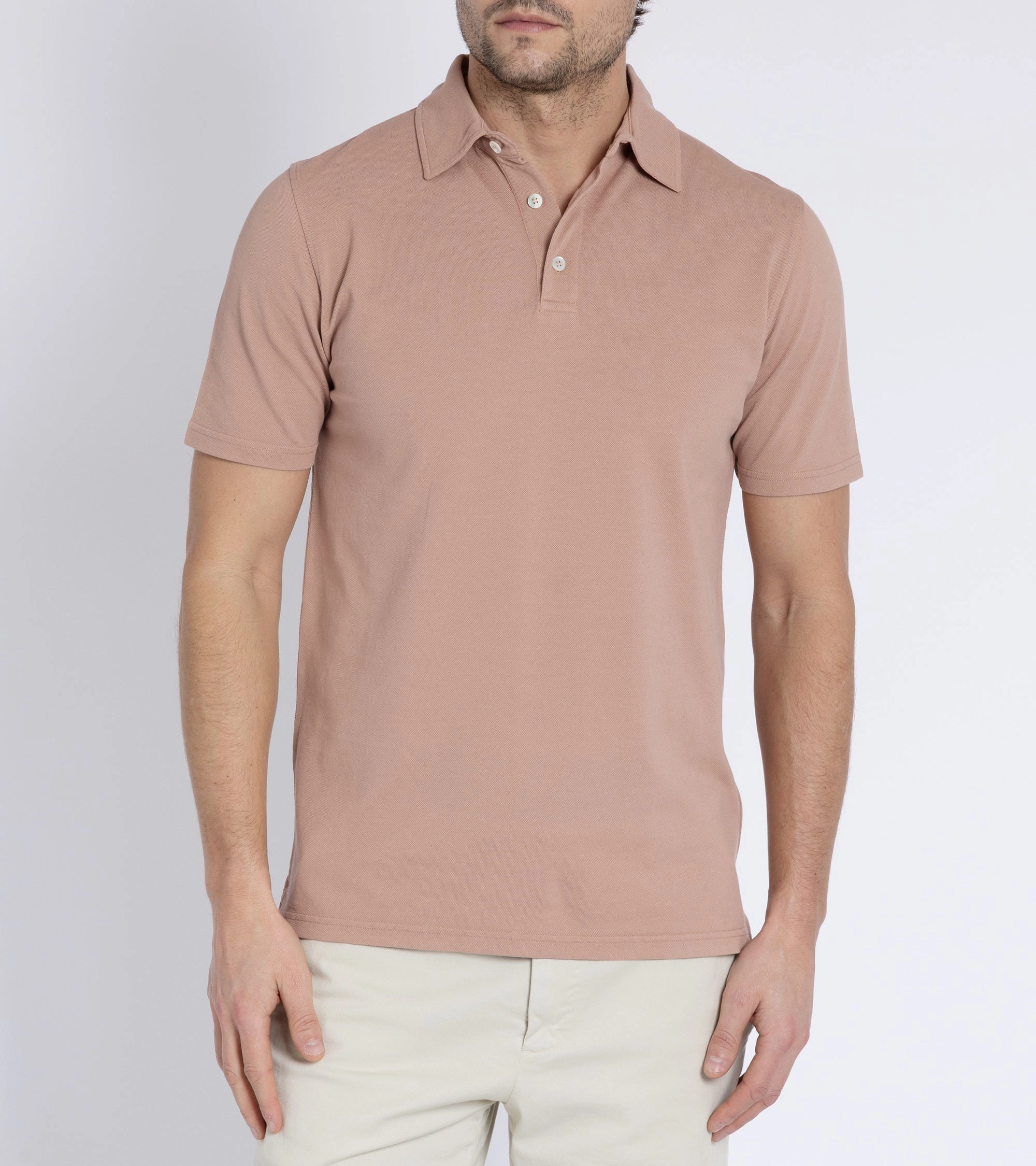 Summer Smart Trunk Moxon Short Sleeve Polo Shirt: Dusty Pink