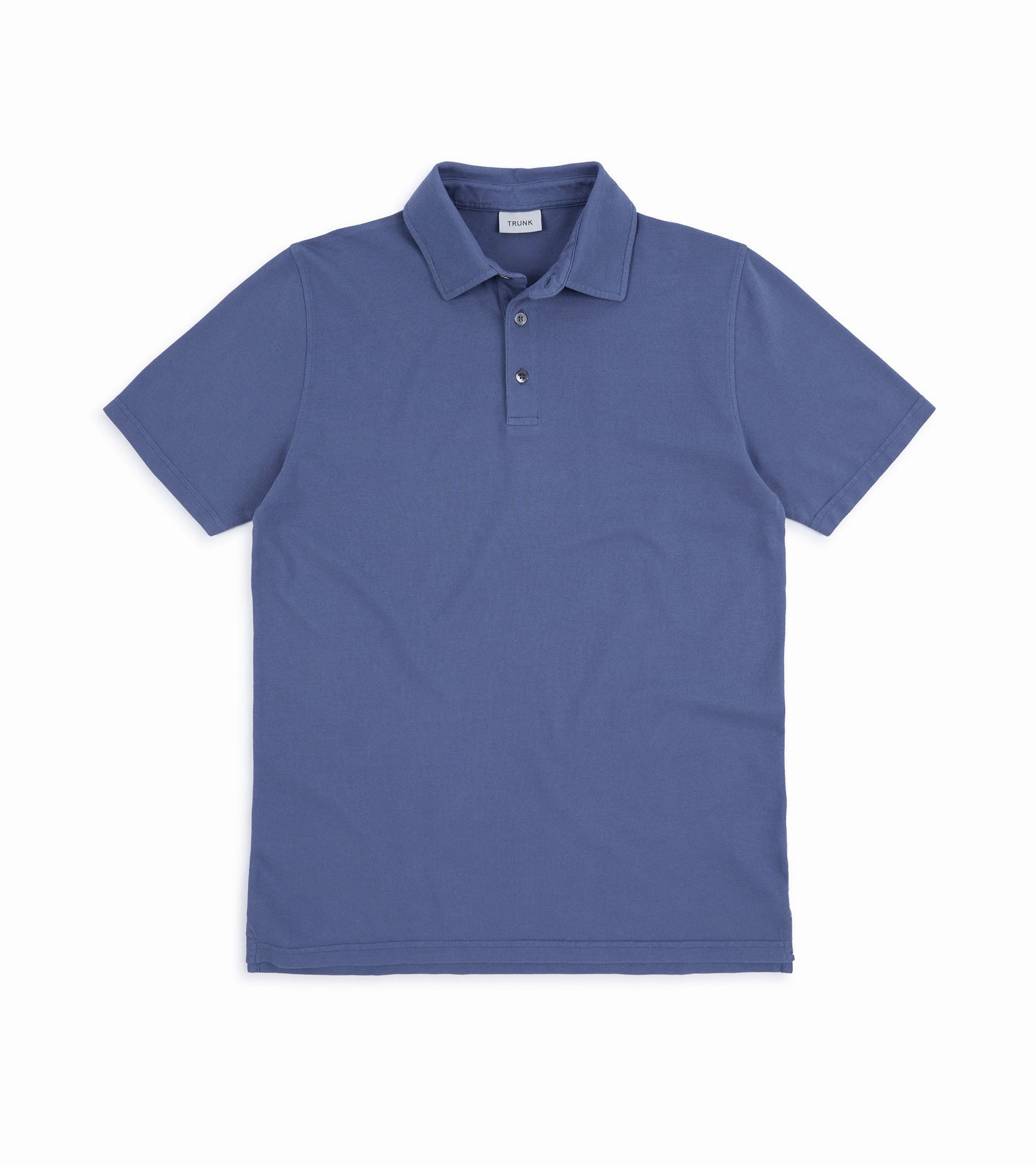 Simple Fit Everyday Look Trunk Moxon Short Sleeve Polo Shirt: Mid Blue