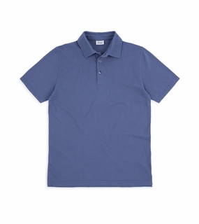 Simple Fit Everyday Look Trunk Moxon Short Sleeve Polo Shirt: Mid Blue
