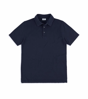 Trunk Moxon Short Sleeve Polo Shirt: Navy athletic style Chill Vibes