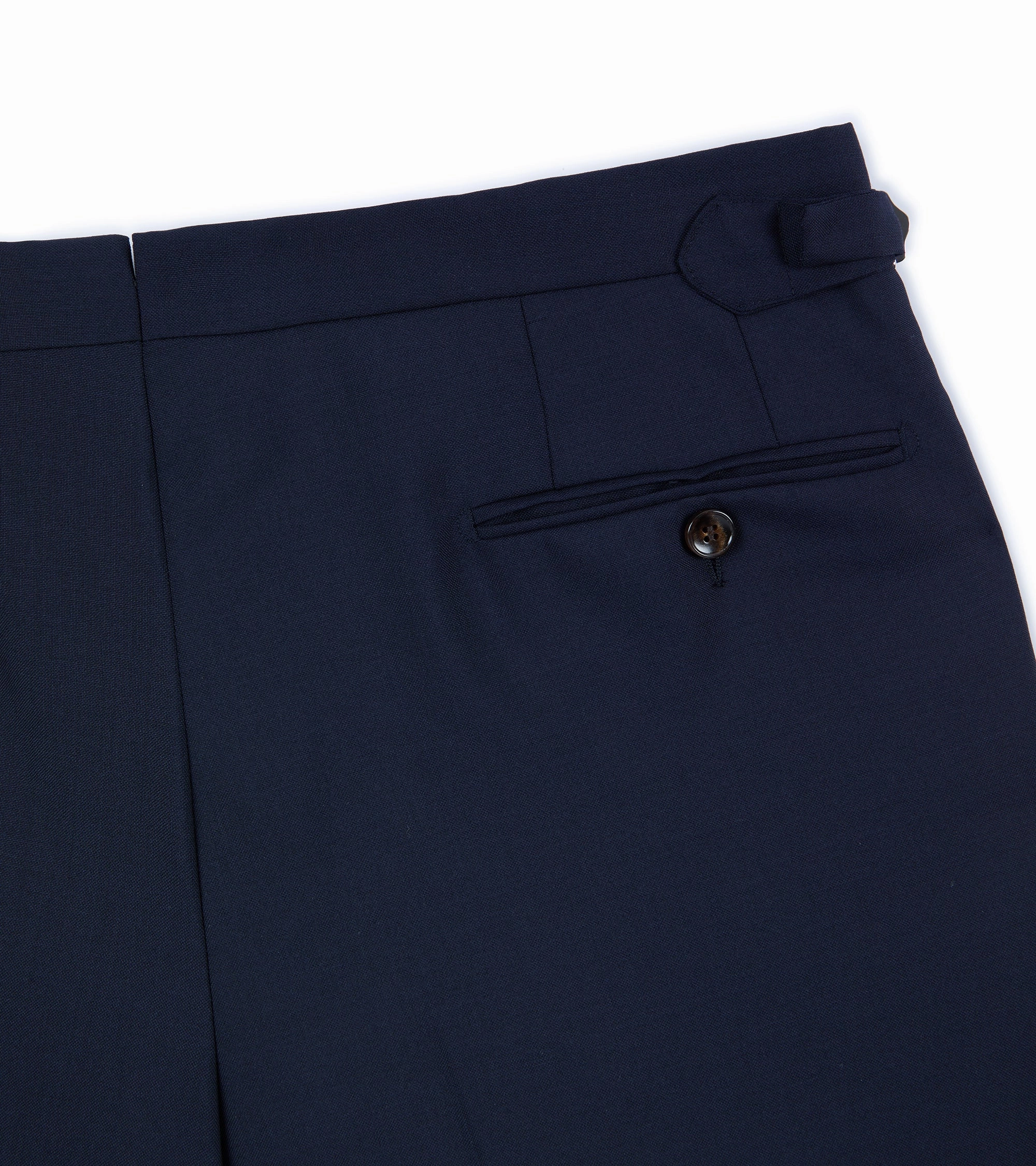 Durable Wear Timeless Appeal Trunk Walbrook Wool Fresco Suit Trousers: Navy
