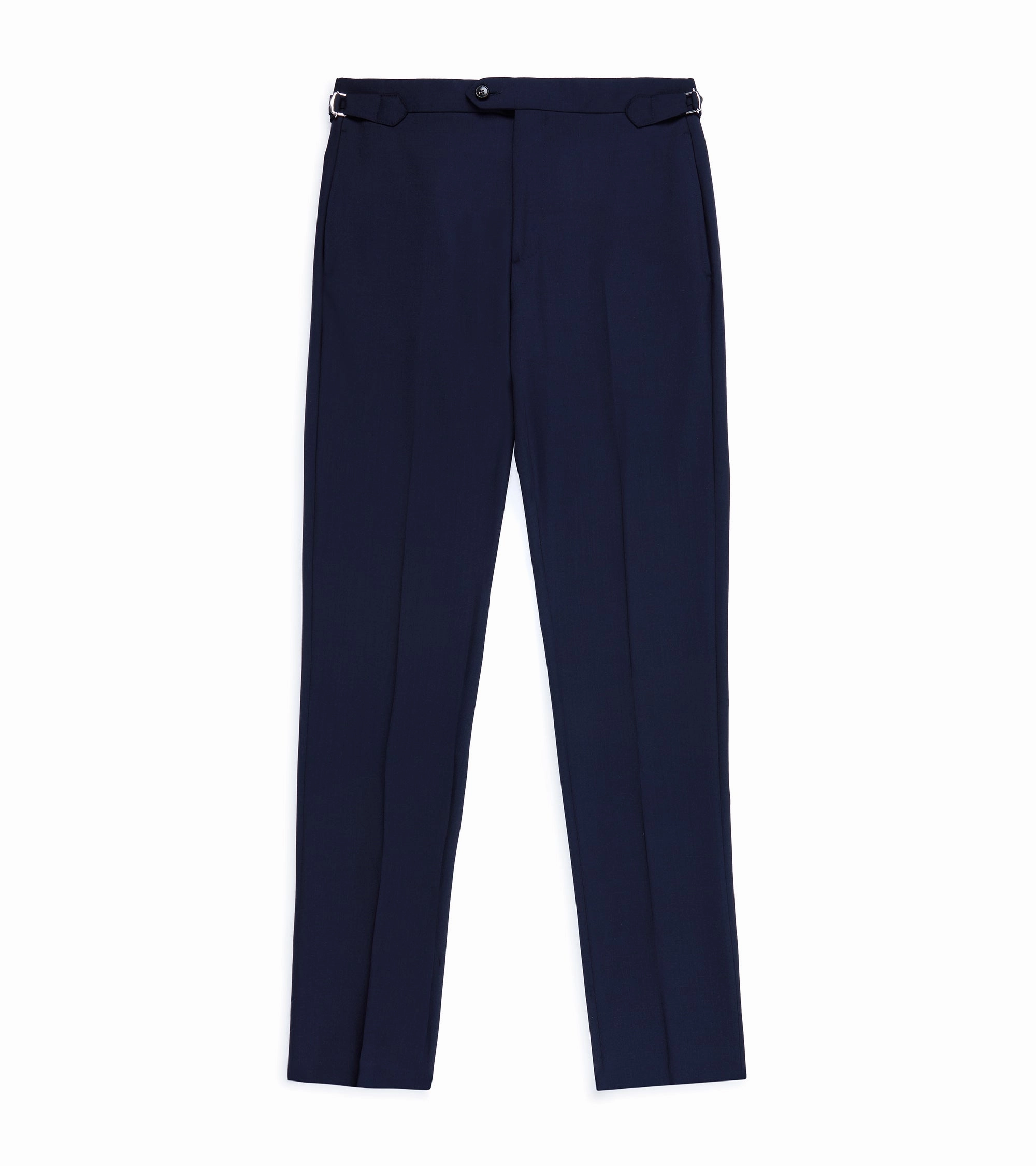 Work Friendly Stretch Material Trunk Walbrook Wool Fresco Suit Trousers: Navy