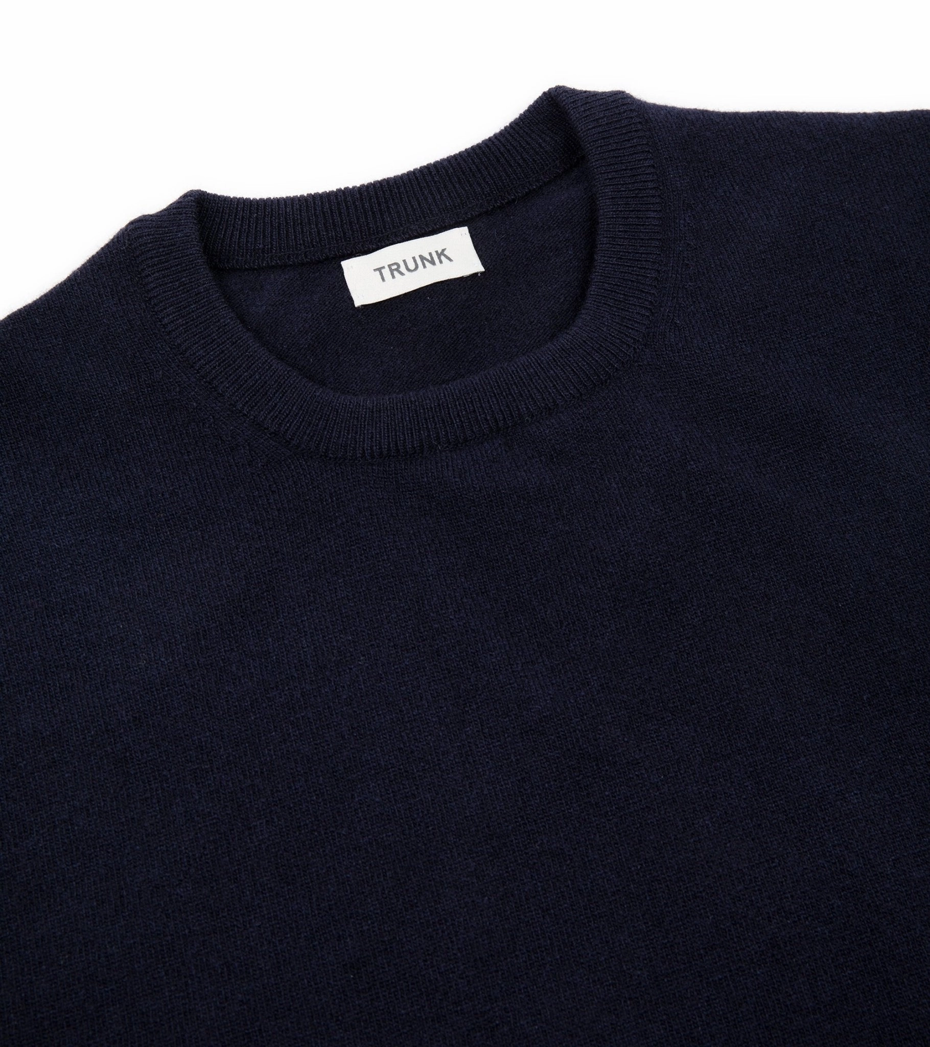 Trunk Walden Geelong Crew Neck Sweater: Navy Day Wear Evening Wear