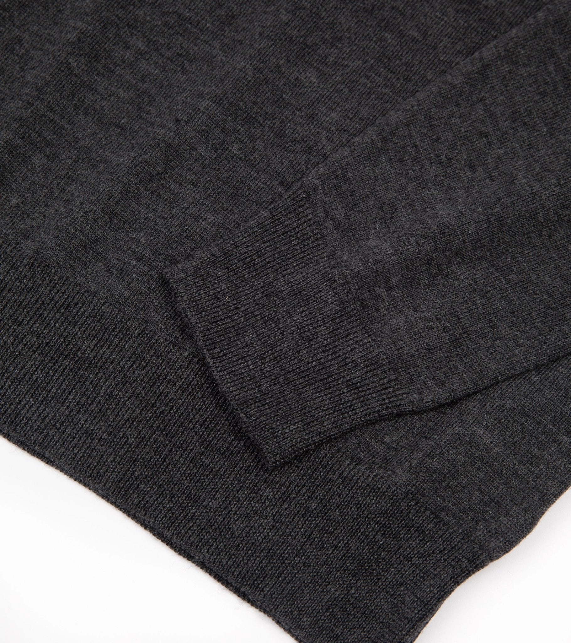 Trunk William Merino Roll Neck Sweater: Charcoal Thermal regulation DoubleLayered Edging