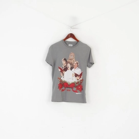 Tu Star Wars Men S Shirt Grey Cotton Graphic Christmas Holidays Top Timeless Wear