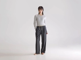 Turin formal trousers (252 / W / ANTHRACITE) Flattering Comfort Zip-off legs