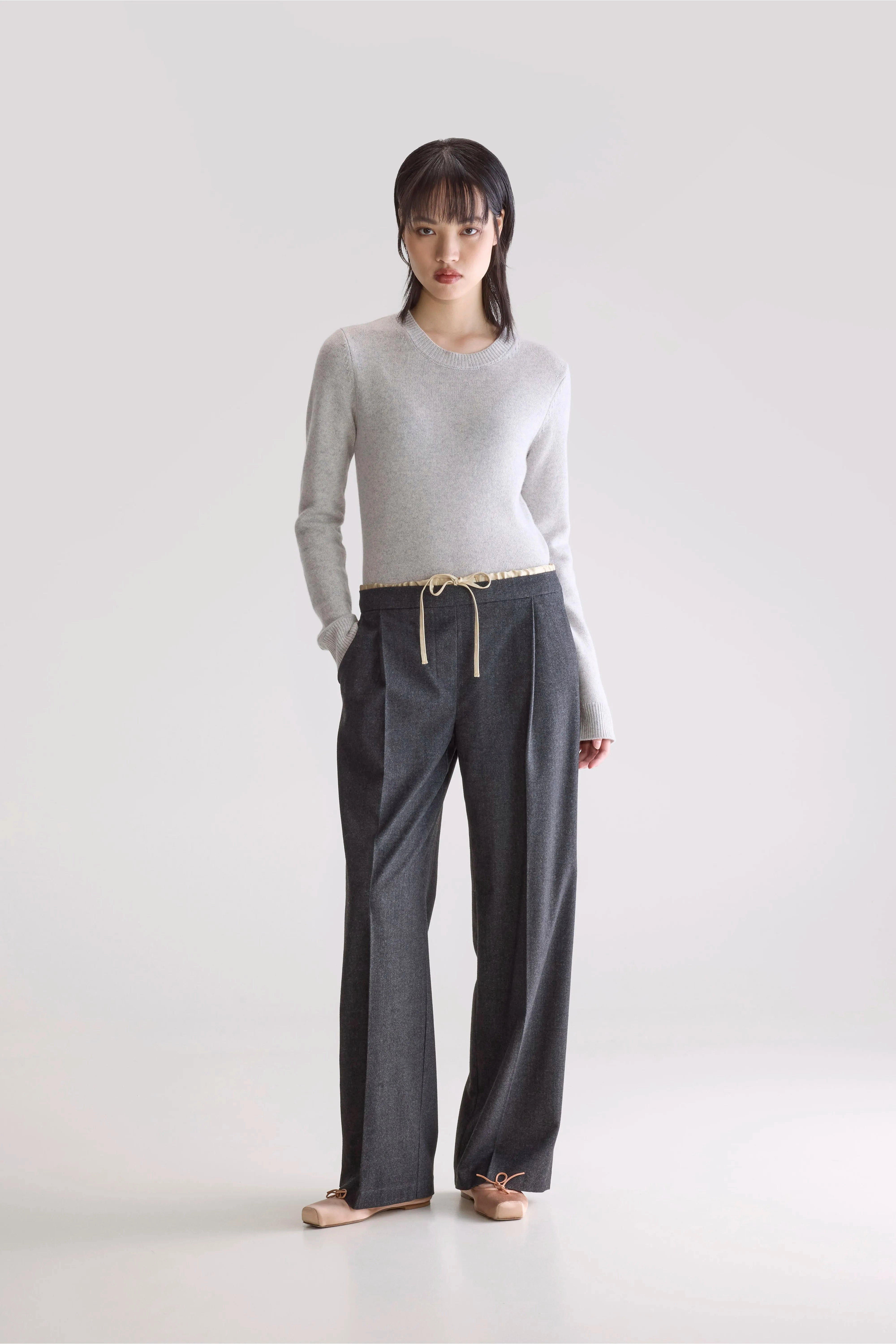 Turin formal trousers (252 / W / ANTHRACITE) Active Comfort Wear Quick Release Buckle