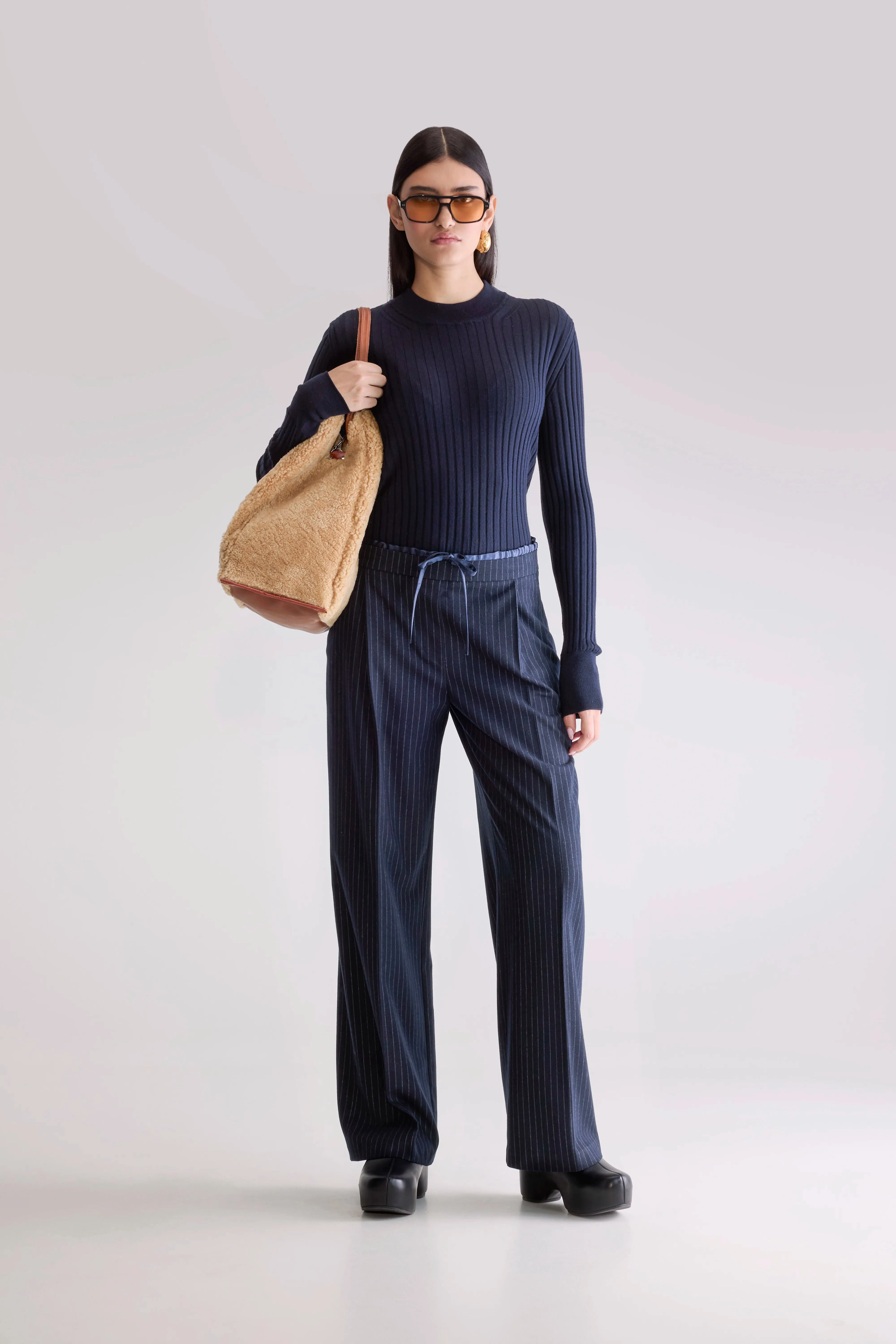 Relaxed Style Cold Weather Gear Turin formal trousers (252 / W / STRIPE A)