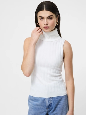 Turtleneck Tank Sweater Comfort Stretch Soft Microfiber Surface