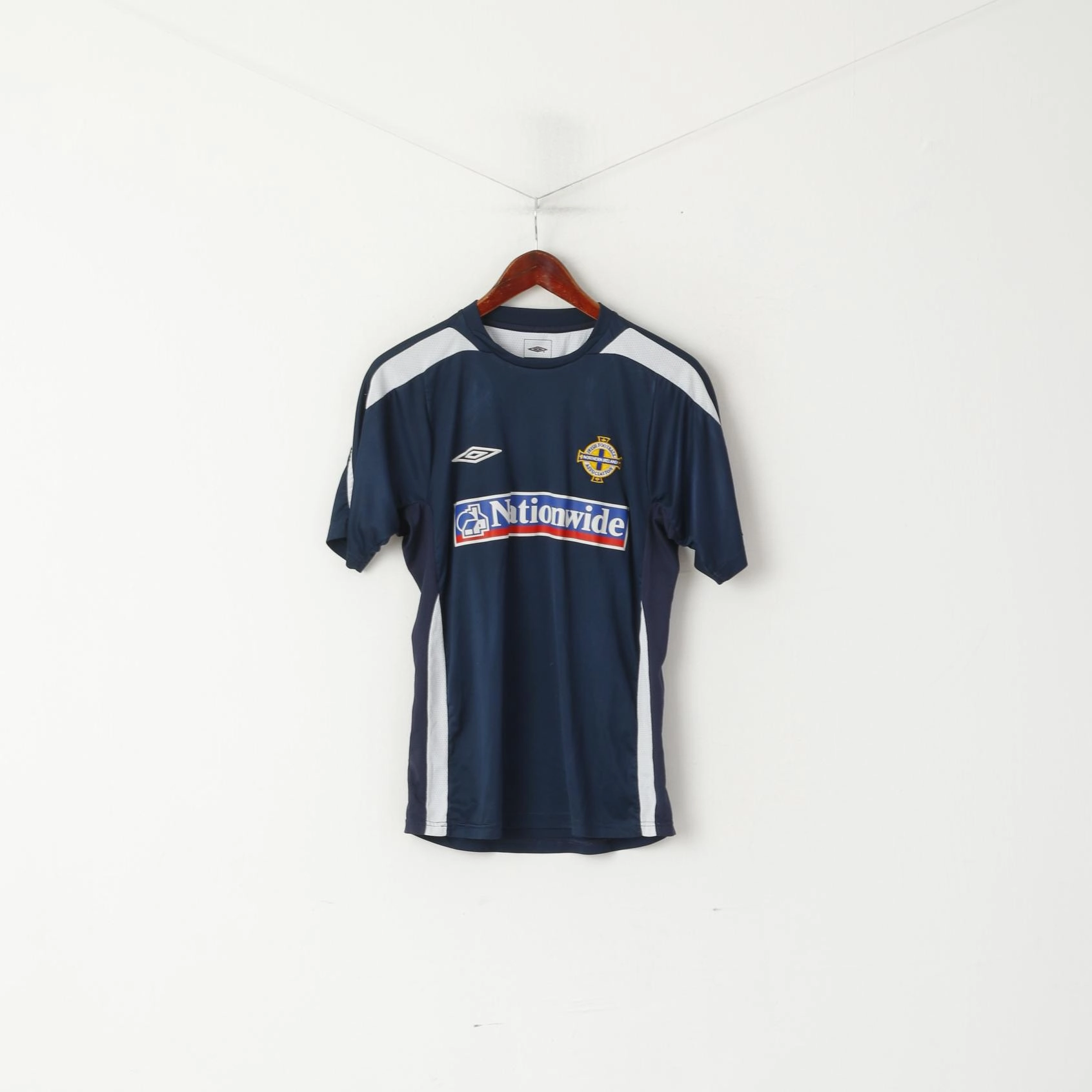 Umbro Men S Shirt Navy Irish Football Association Jeresy North Ireland Top Sleeveless