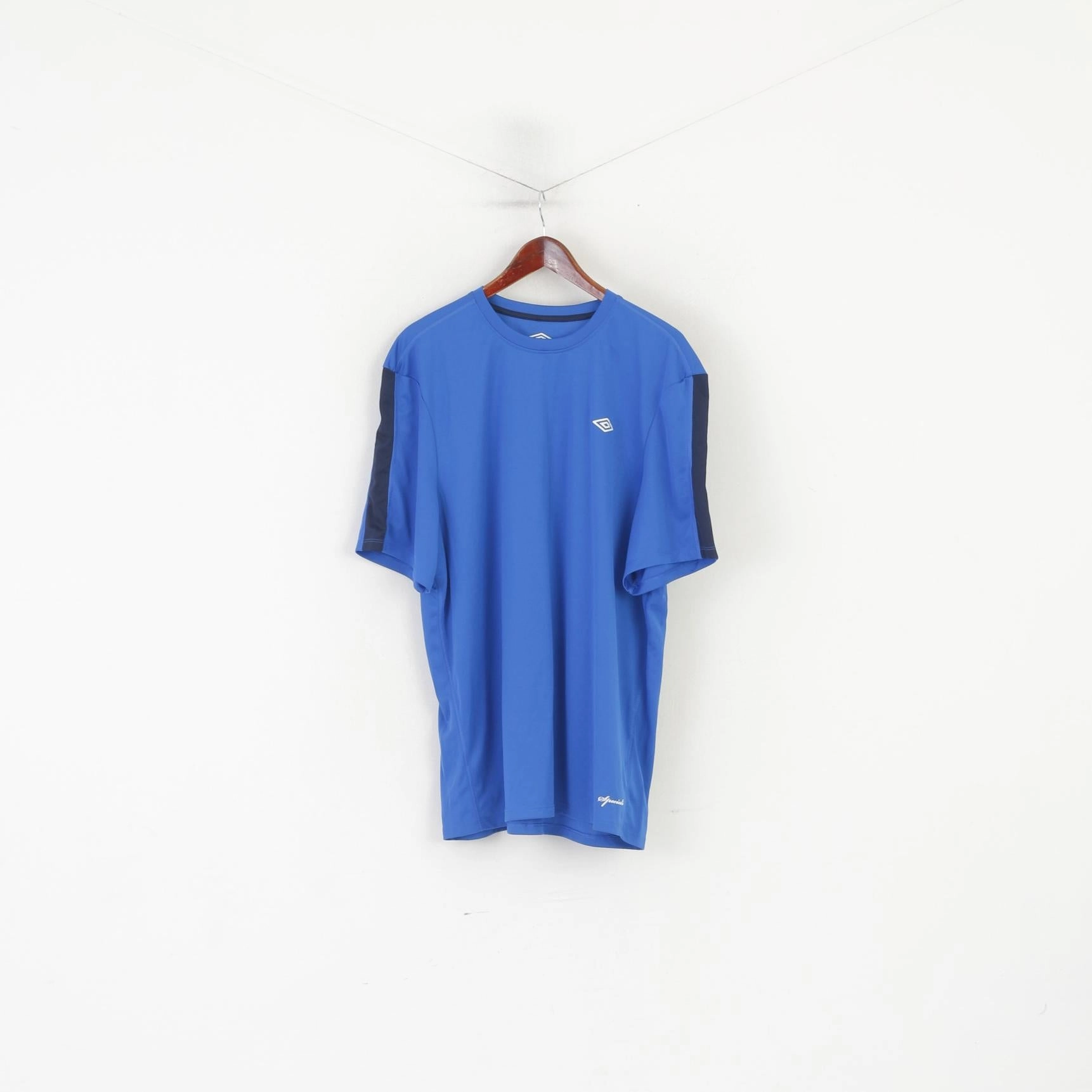 Umbro Men XXXL Shirt Blue Sportswear Training Speciali Jersey Top OdorResistant Fun Style
