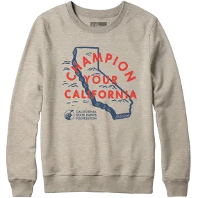 Unisex Champion Your California Crew Sweatshirt product social responsibility Street Wear