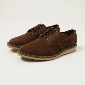 Comfort Cushion Luxe Detail Smart Casual Wearer Red Wing 3606 Weekender Oxford Shoe - Chocolate