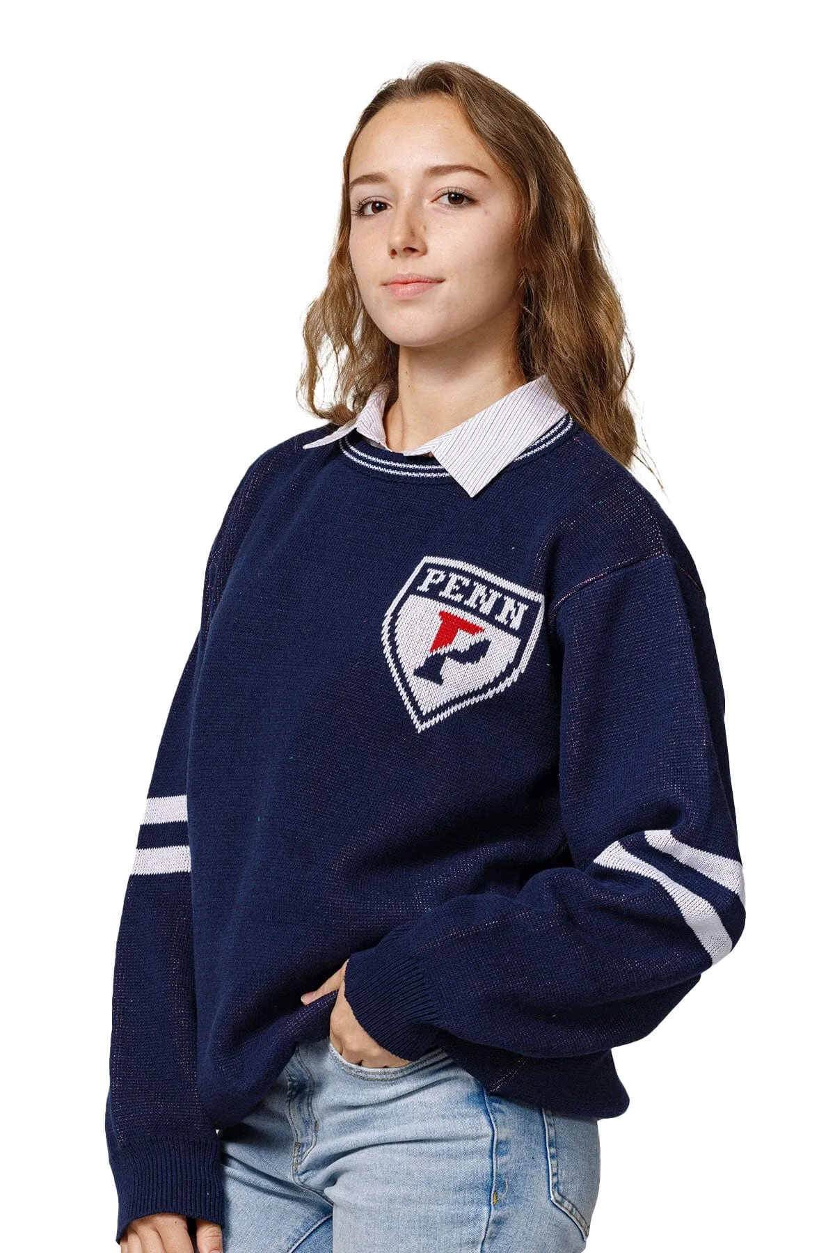 Functional Pockets UNIVERSITY OF PENNSYLVANIA UNISEX KNIT CREW