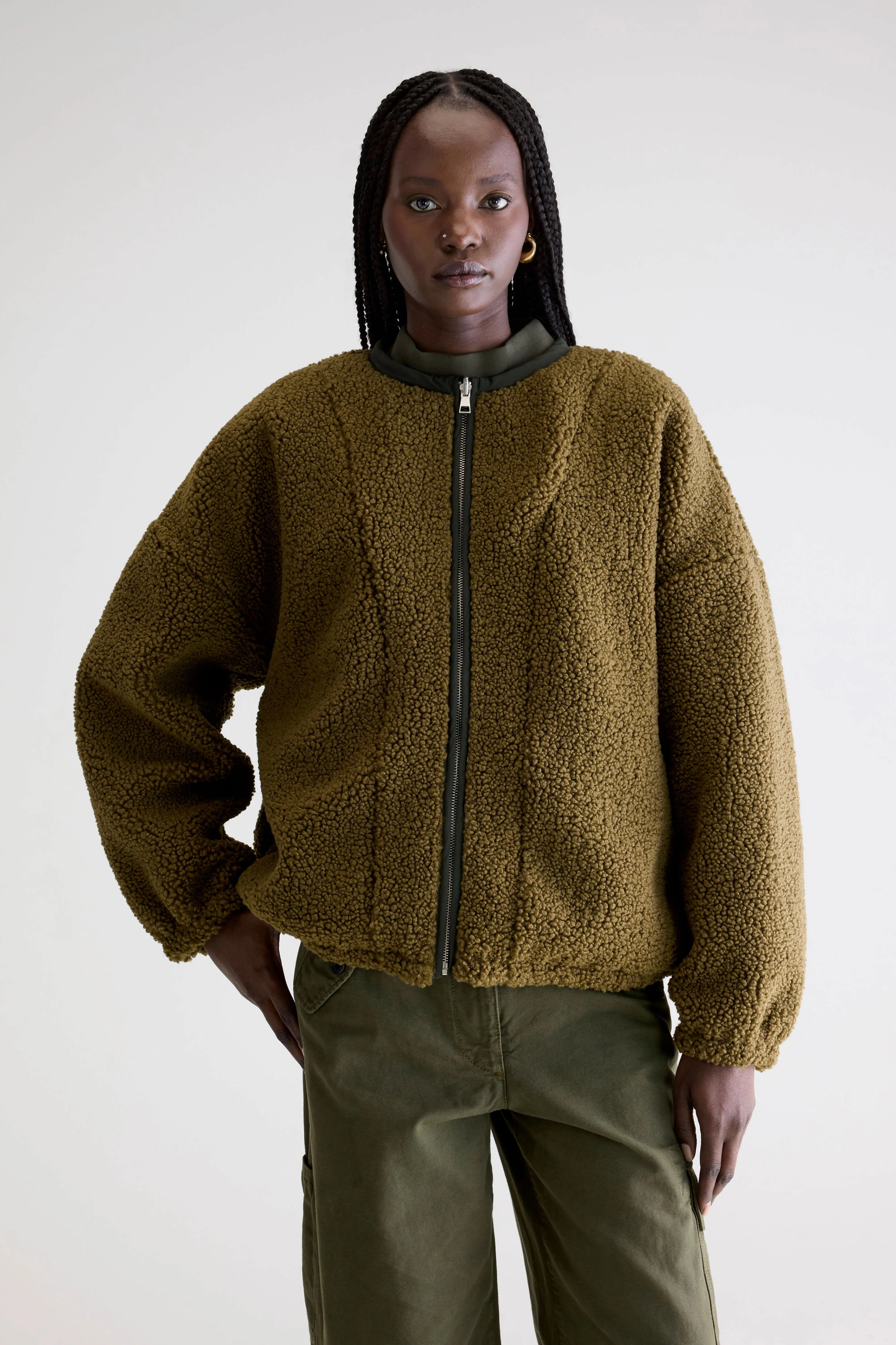 FlexibleHoodDesign All Seasons Janice teddy jacket (252 / W / ARMY)