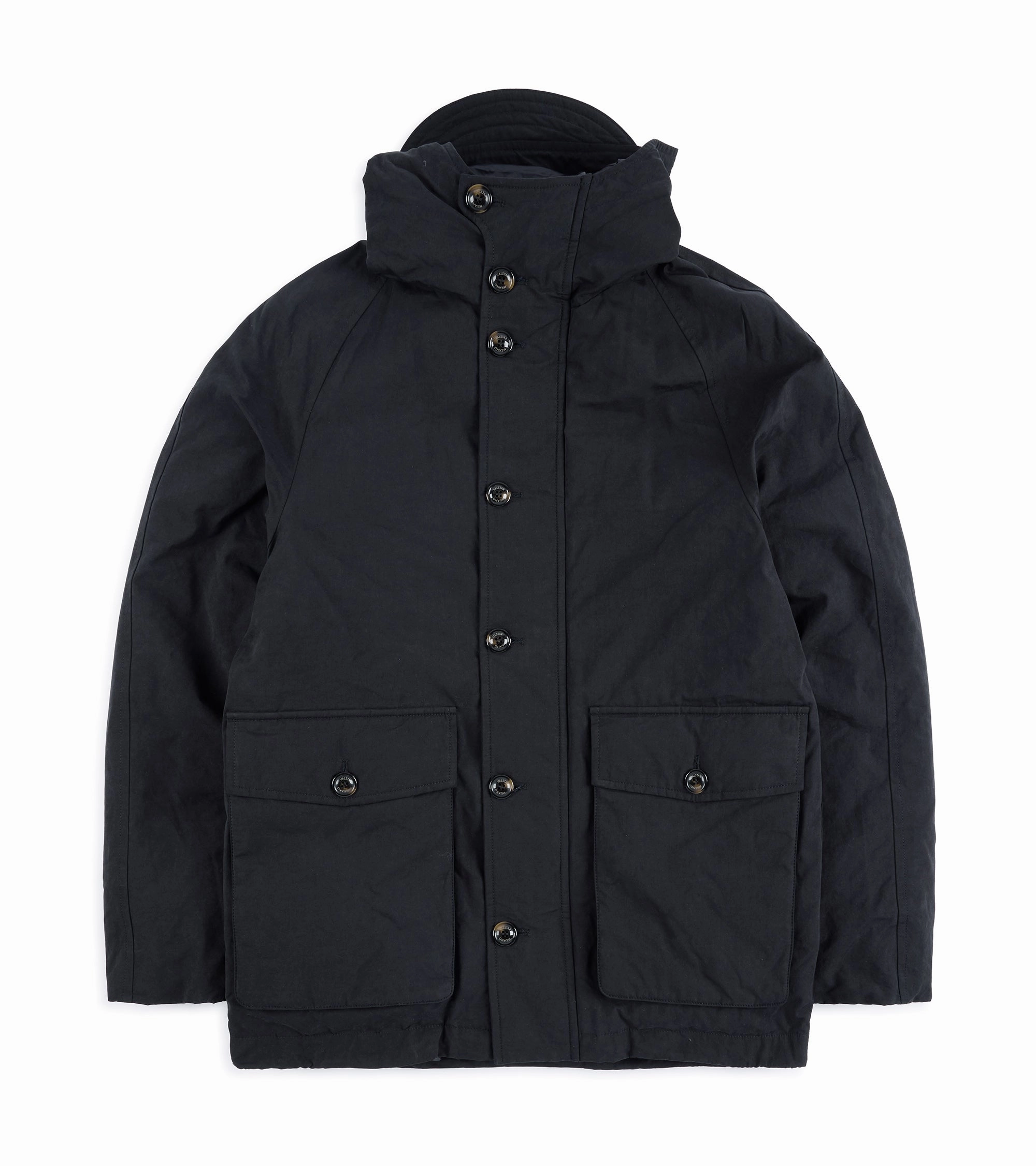SeamSealed Edges Soft Fleece Interior Valstar Liam Waxed Cotton Goose Down Parka: Navy