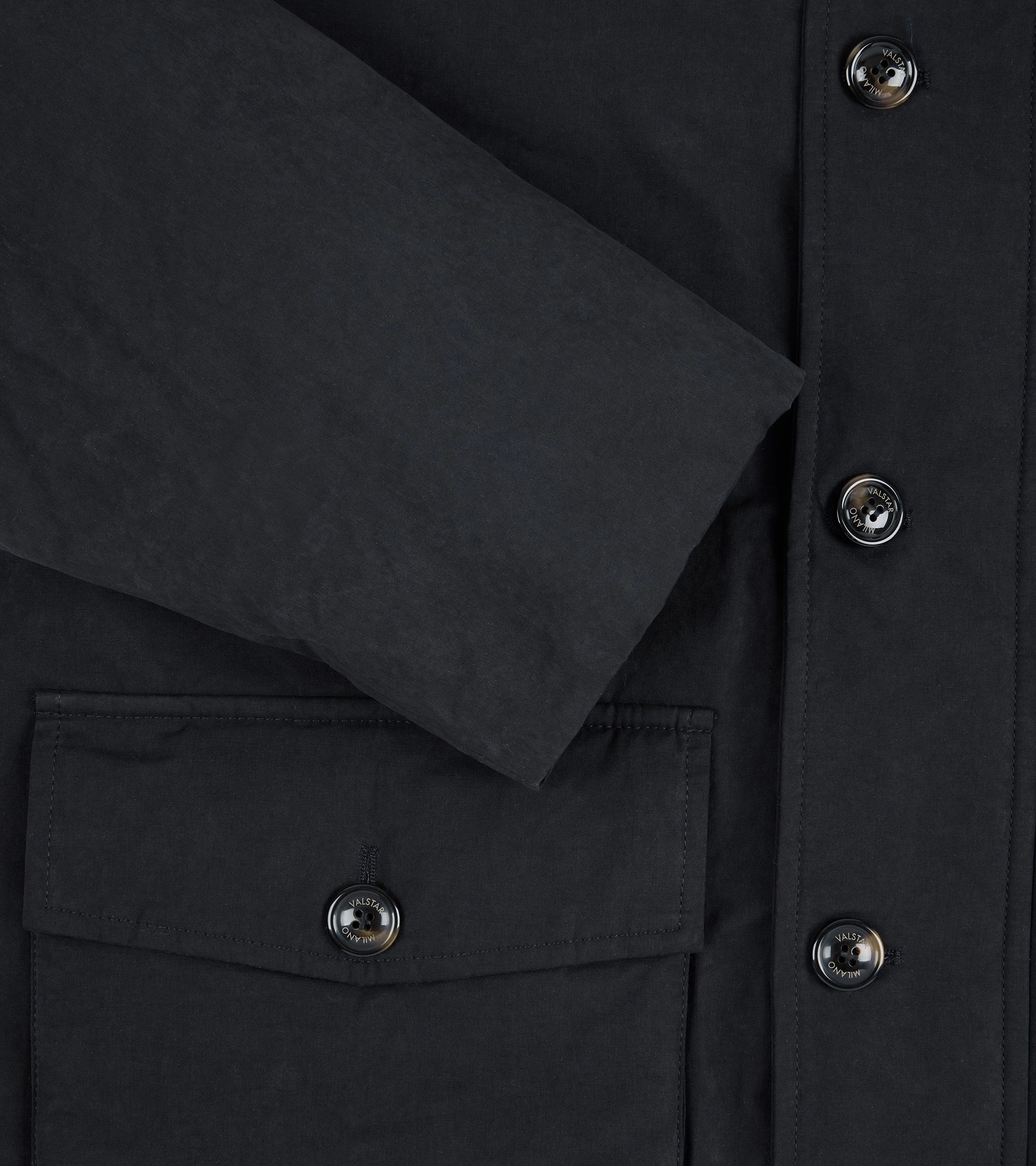 Cold Outfit Valstar Liam Waxed Cotton Goose Down Parka: Navy