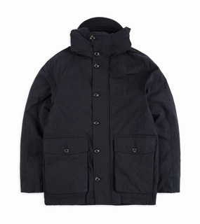 SeamSealed Edges Soft Fleece Interior Valstar Liam Waxed Cotton Goose Down Parka: Navy